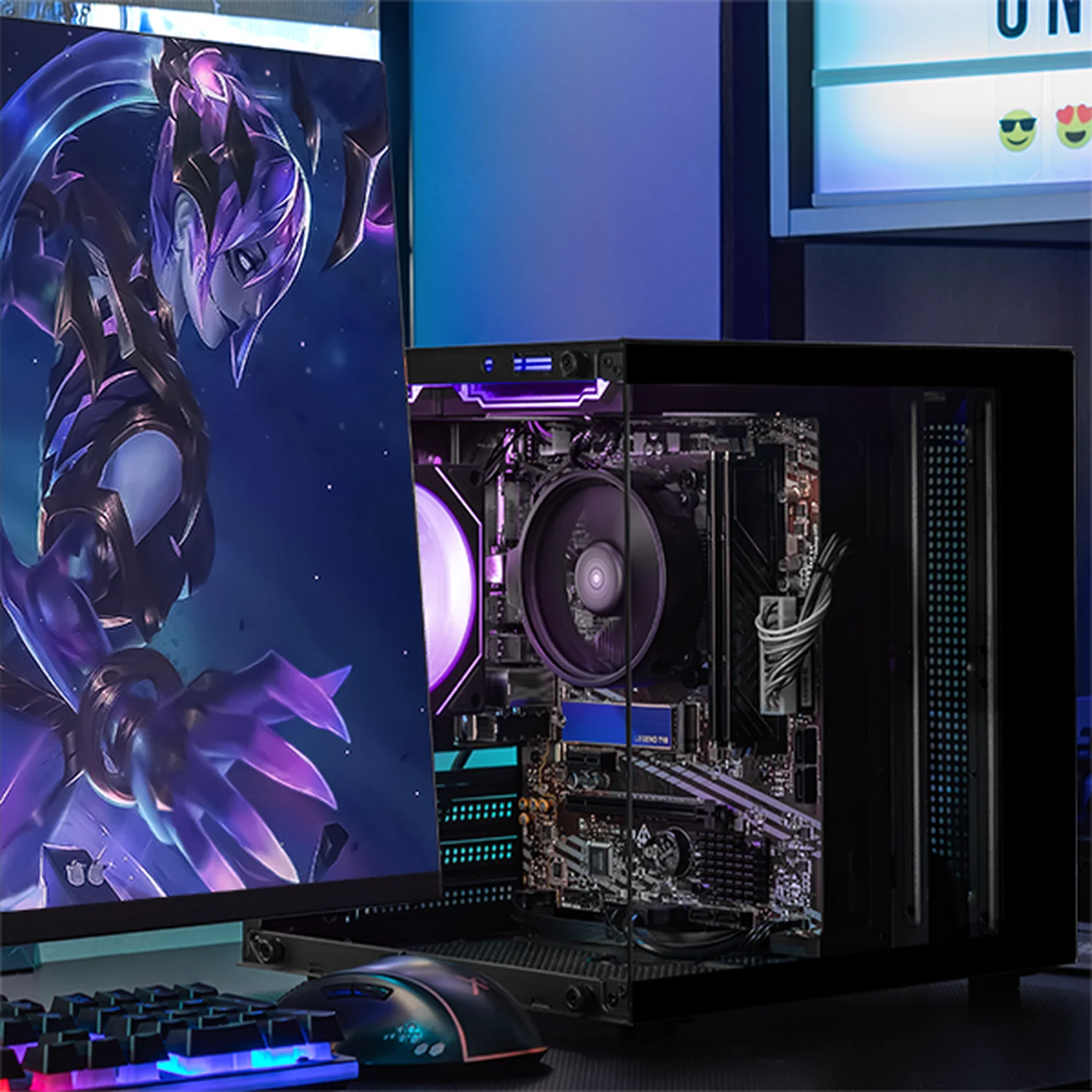 Computadora Escritorio Completa Xtreme PC Gaming AMD Radeon Vega Renoir Ryzen 5 5600GT 16GB SSD 500GB Monitor Curvo 23.8 100Hz WIFI Black rendimiento básico para juegos casuales, trabajo y estudio - Image 6