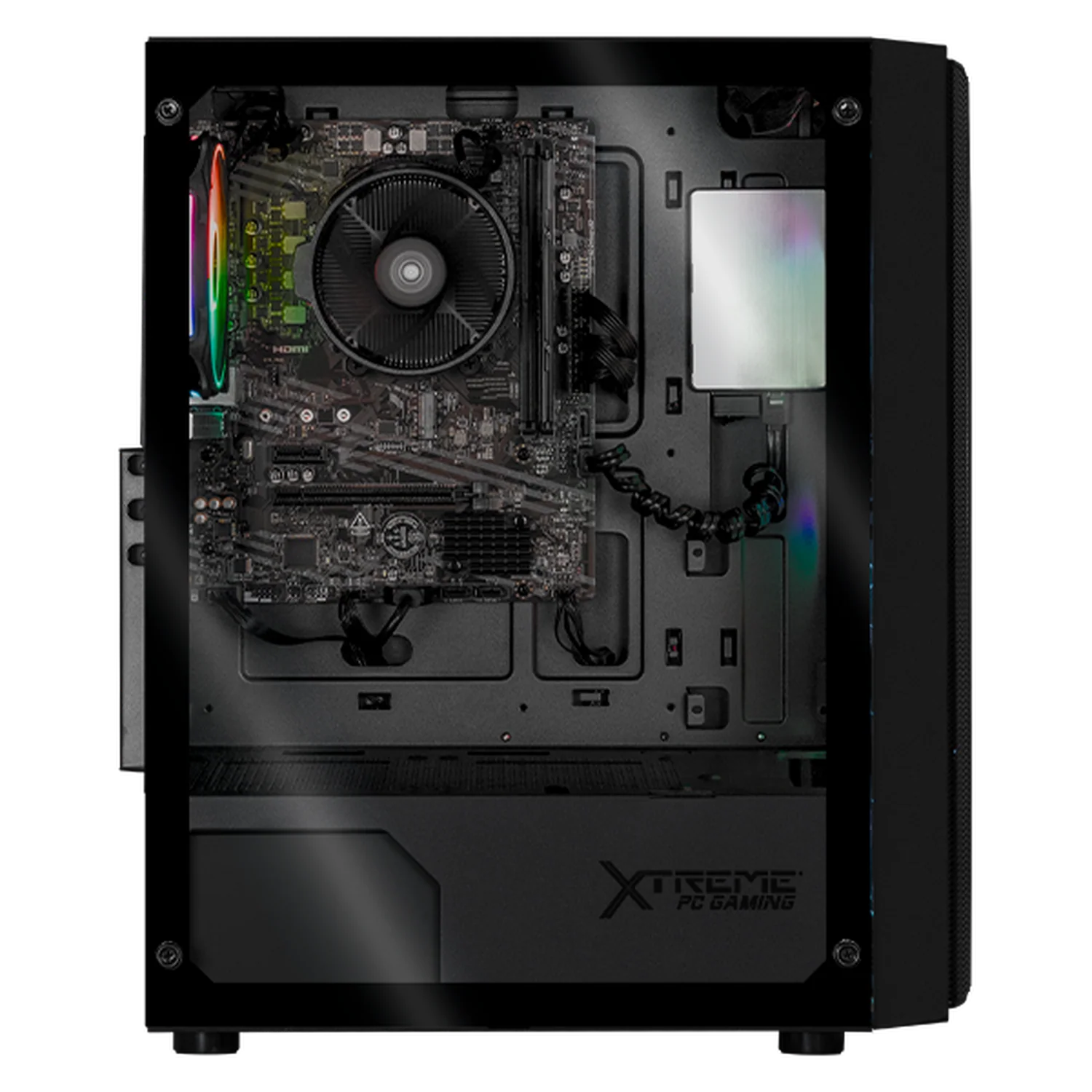 Computadora Escritorio Completa Xtreme PC Gaming AMD Radeon Vega Renoir Ryzen 7 5700G 16GB SSD 1TB Monitor Curvo 23.8 100Hz WIFI Black rendimiento básico para juegos casuales, trabajo y estudio - Image 2