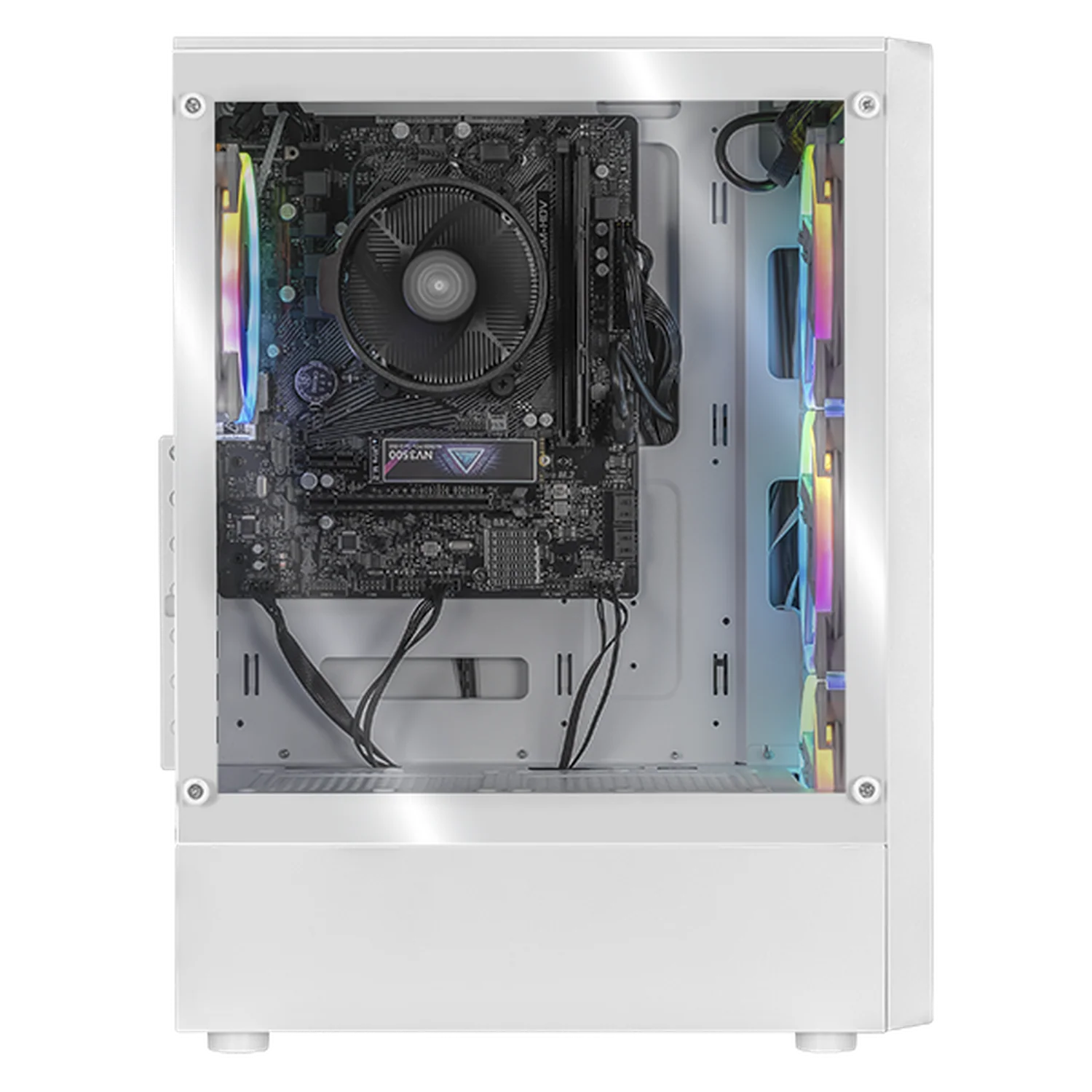 Computadora Escritorio Xtreme PC Gaming AMD Radeon Vega Renoir Ryzen 7 5700G 16GB SSD 1TB WIFI White rendimiento básico para juegos casuales, trabajo y estudio - Image 2