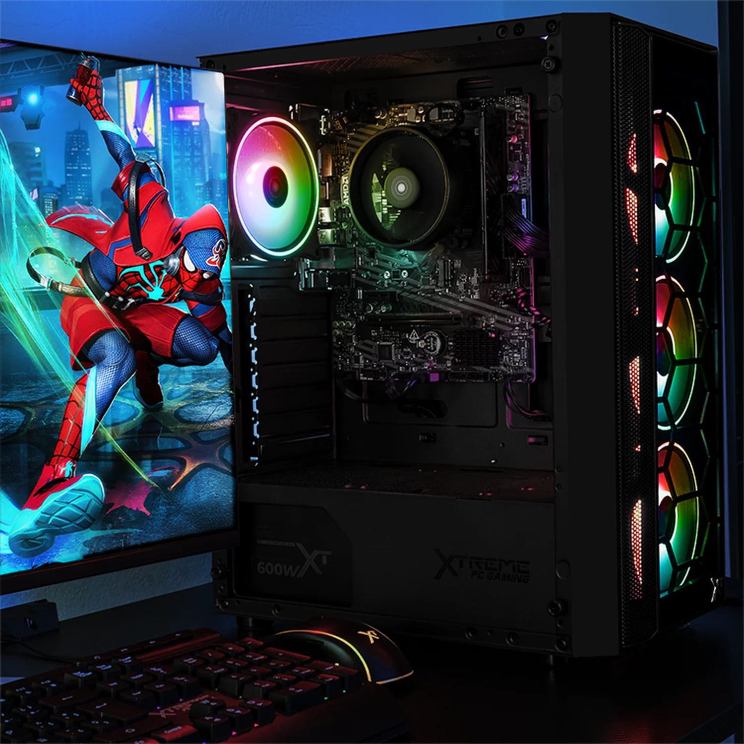Xtreme PC Gaming AMD Radeon Vega Renoir Ryzen 7 5700G 16GB SSD 500GB Monitor Curvo 23.8 WIFI Black - Image 6