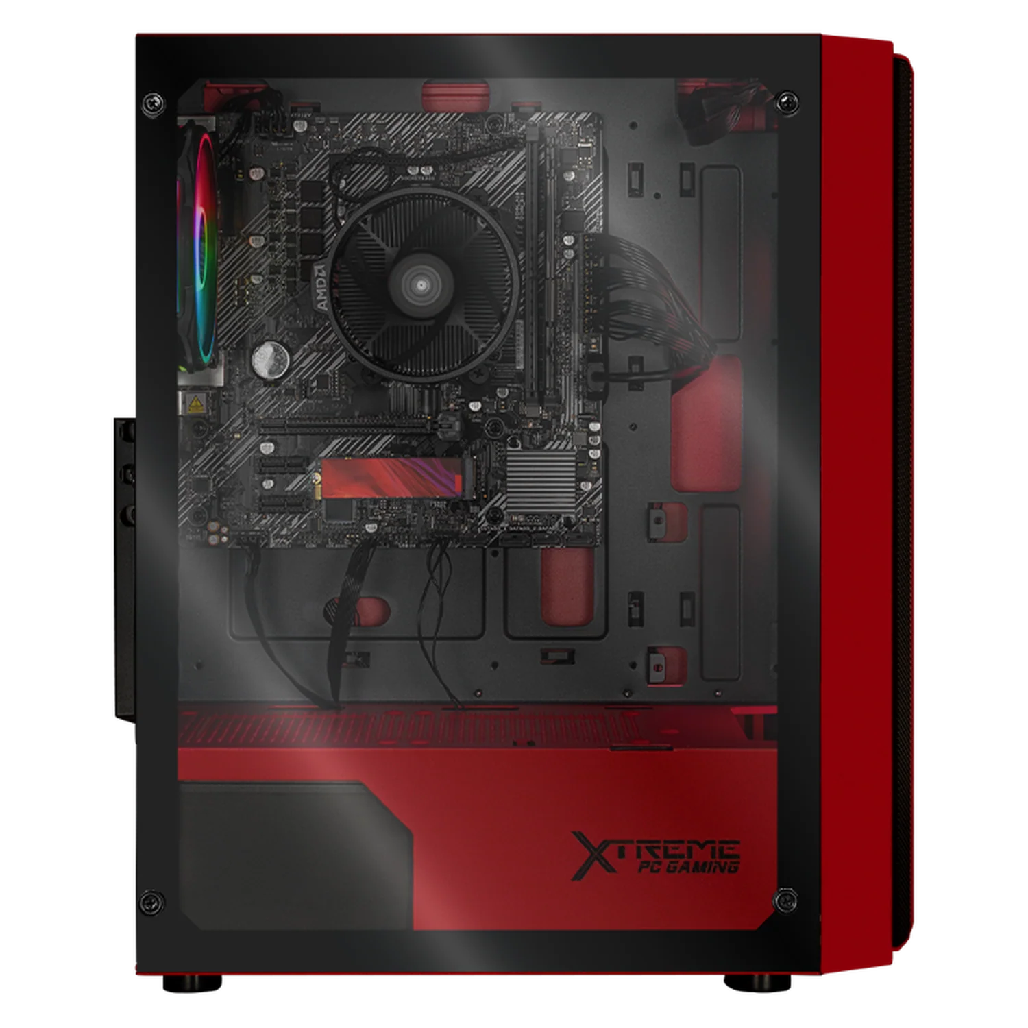 Xtreme PC Gaming AMD Radeon Vega Renoir Ryzen 7 5700G 32GB SSD 1TB WIFI Red - Image 4