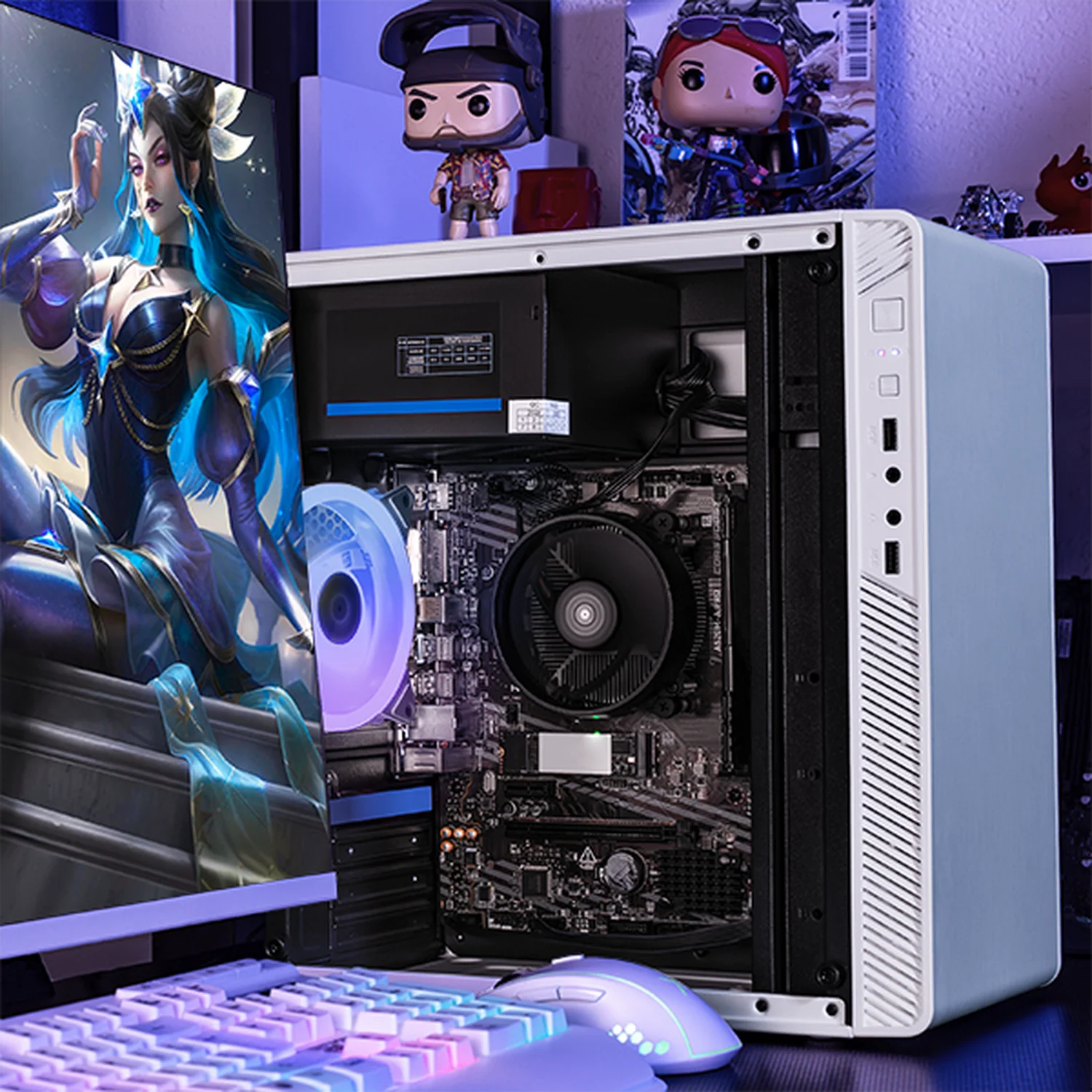 Xtreme PC Gaming AMD Radeon Vega Renoir Ryzen 7 5700G 32GB SSD 1TB WIFI White - Image 6