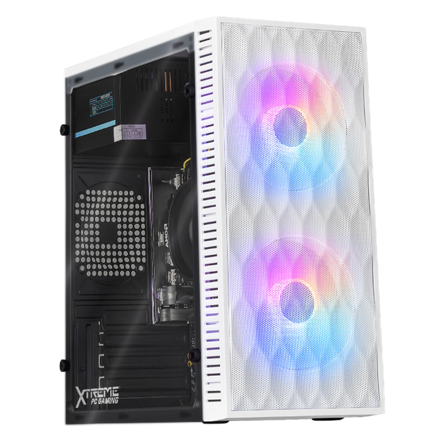 Computadora Escritorio Xtreme PC Gaming AMD Radeon Vega Renoir Ryzen 7 5700G 16GB SSD 1TB WIFI White rendimiento básico para juegos casuales, trabajo y estudio