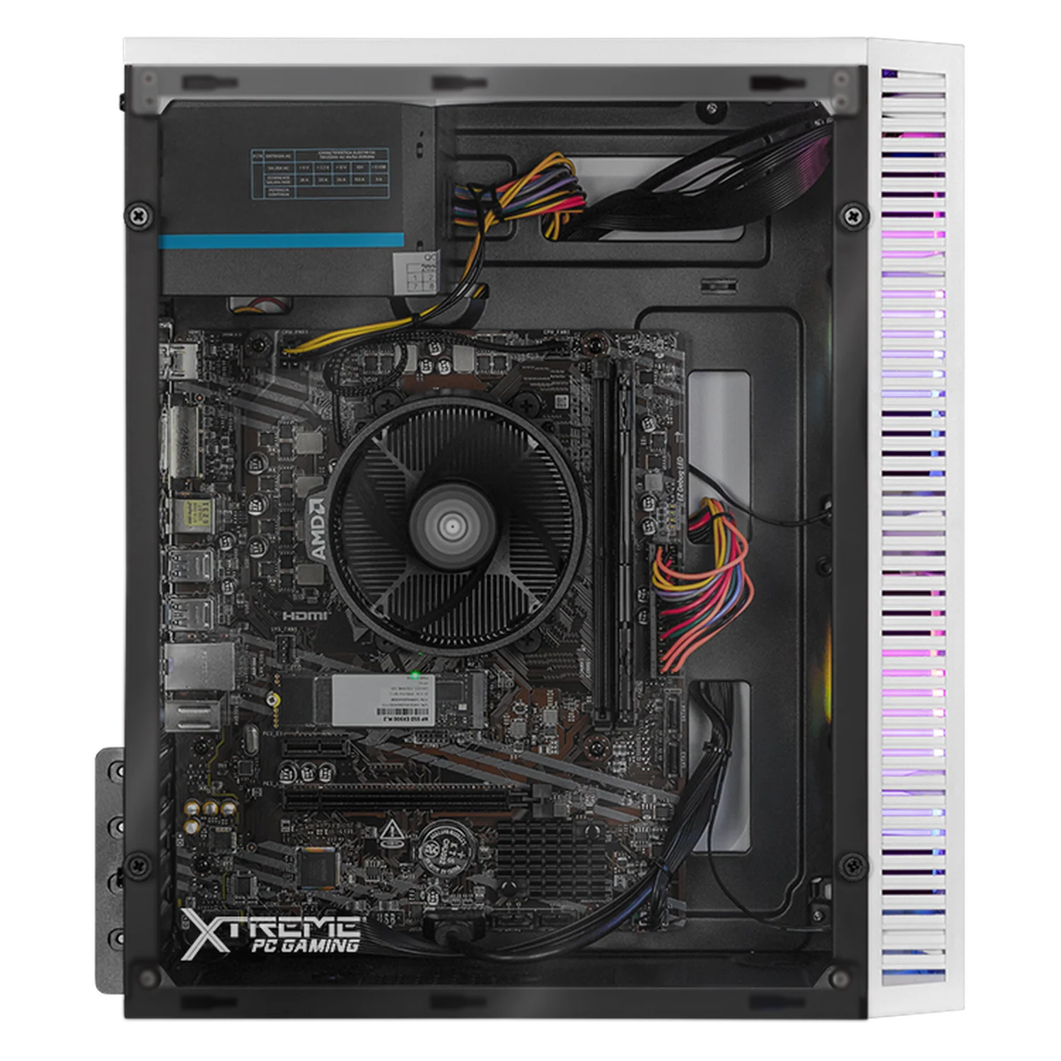 Computadora Escritorio Xtreme PC Gaming AMD Radeon Vega Renoir Ryzen 7 5700G 16GB SSD 1TB WIFI White rendimiento básico para juegos casuales, trabajo y estudio - Image 4