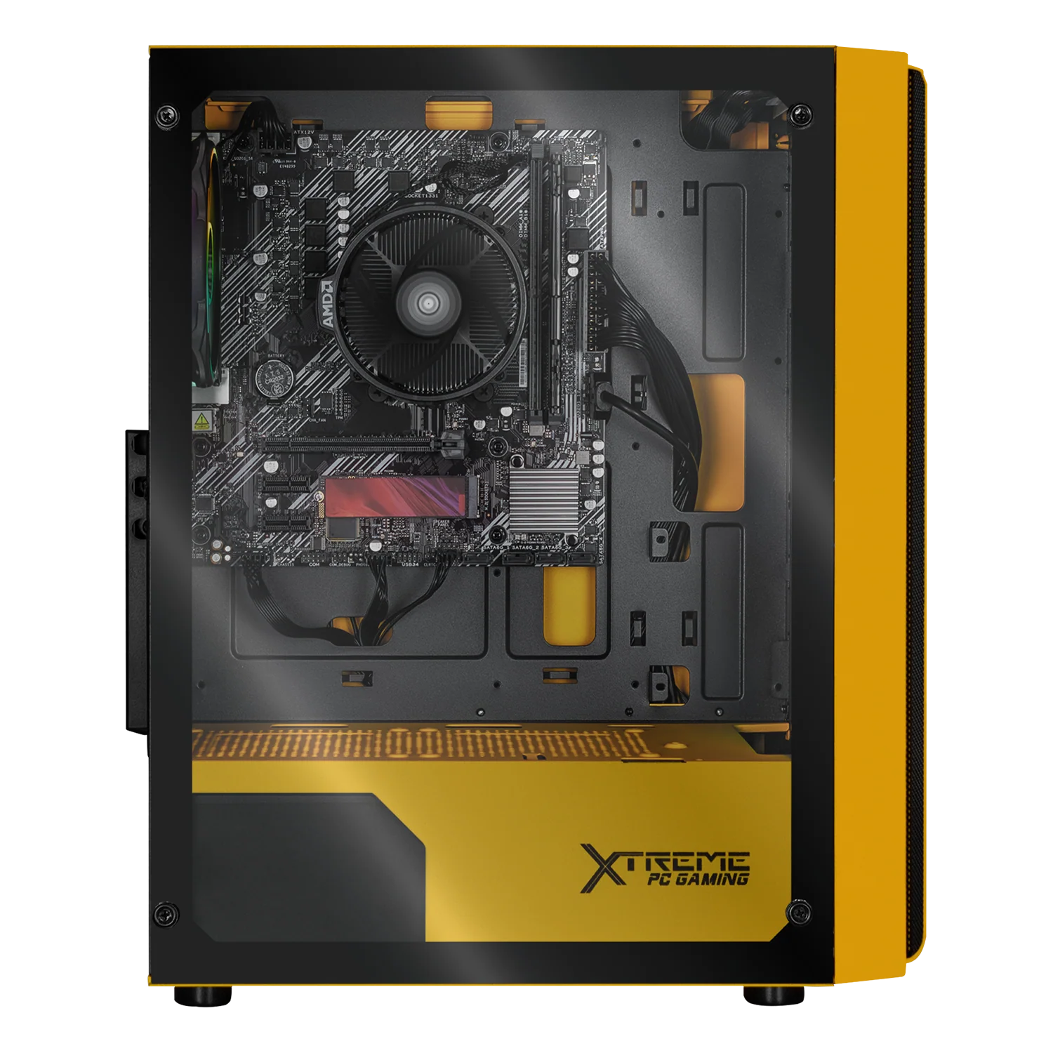 Computadora Escritorio Xtreme PC Gaming AMD Radeon Vega Renoir Ryzen 7 5700G 16GB SSD 1TB WIFI Yellow rendimiento básico para juegos casuales, trabajo y estudio - Image 4