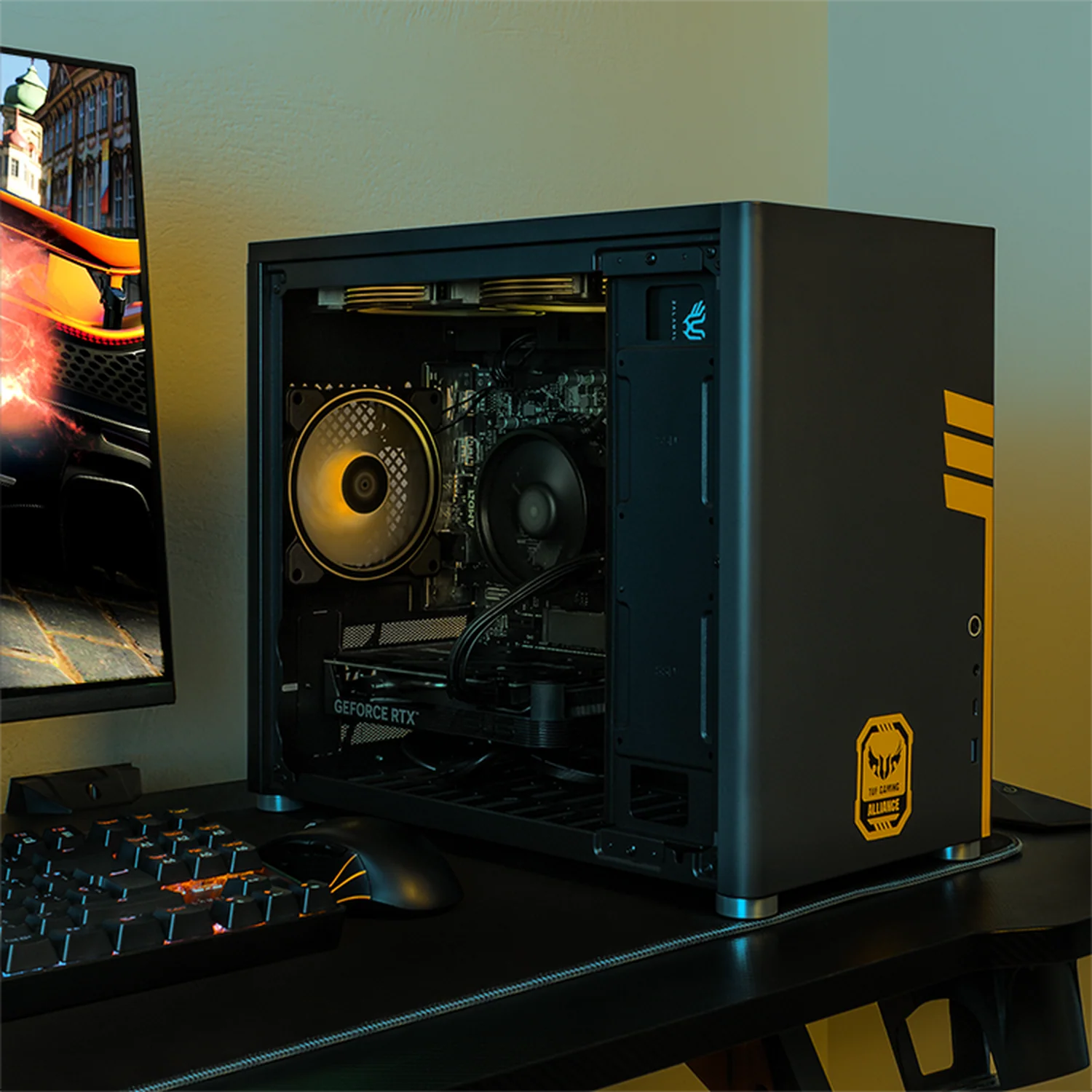 PC Gamer Completa Xtreme PC Gaming ASUS TUF NVIDIA GeForce RTX 5060 AMD Ryzen 5 5500 16GB SSD 1TB Monitor 24 165Hz WIFI W10 Grey gaming 1080p, estudios y multitarea - Image 6