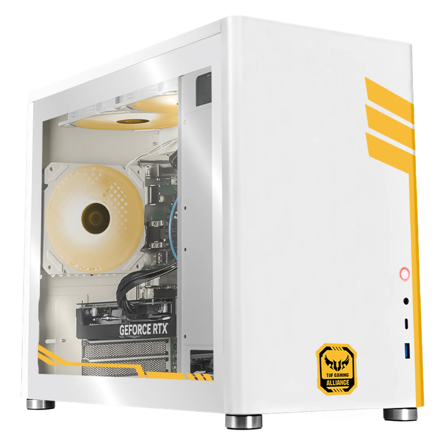 PC Gamer Xtreme PC Gaming ASUS TUF NVIDIA GeForce RTX 5060 Intel Core i5 12400F 16GB SSD 1TB WIFI White gaming 1080p, estudios y multitarea