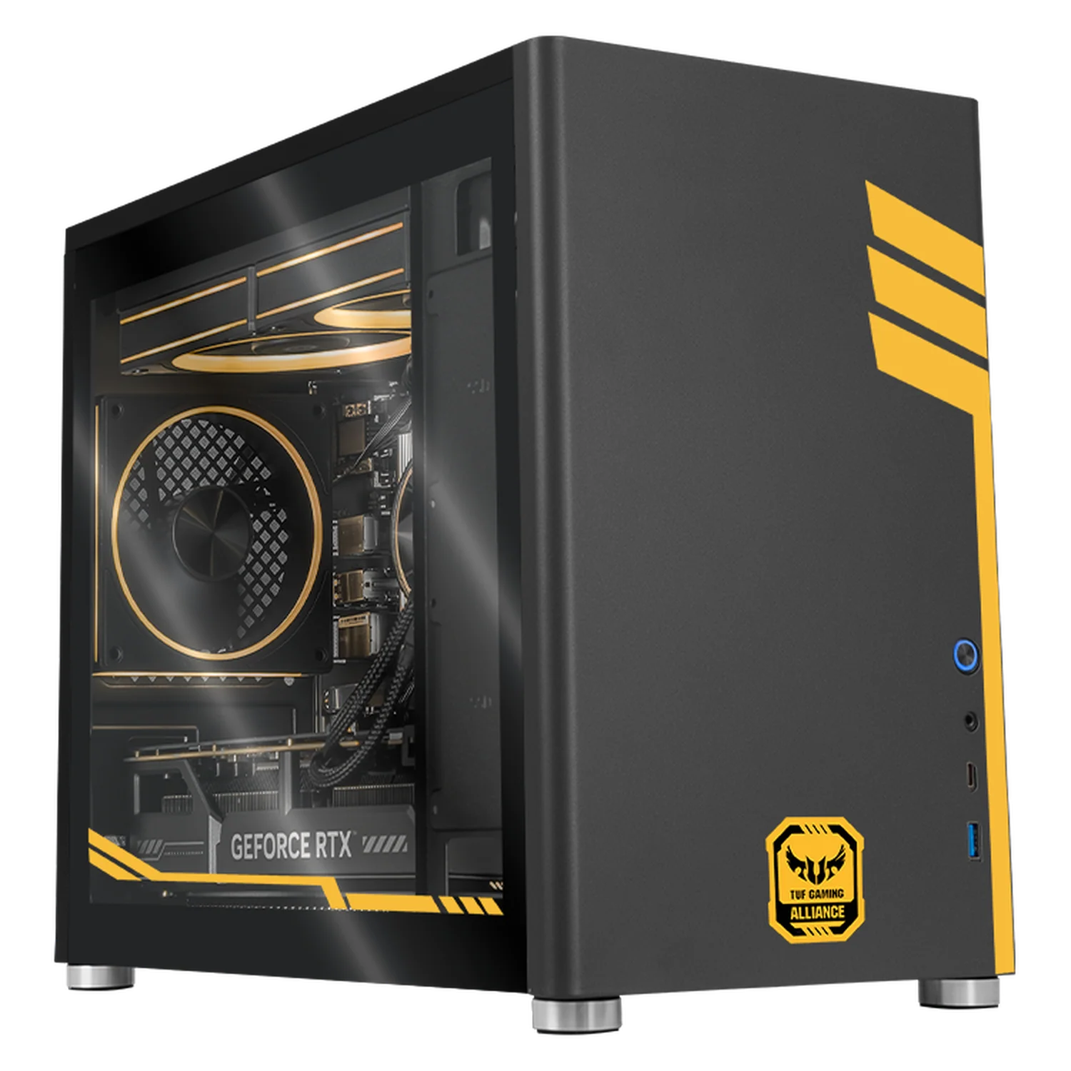 Xtreme PC Gaming ASUS TUF Geforce RTX 5070 AMD Ryzen 9 9900X 32GB DDR5 SSD 1TB Sistema Liquido WIFI Black