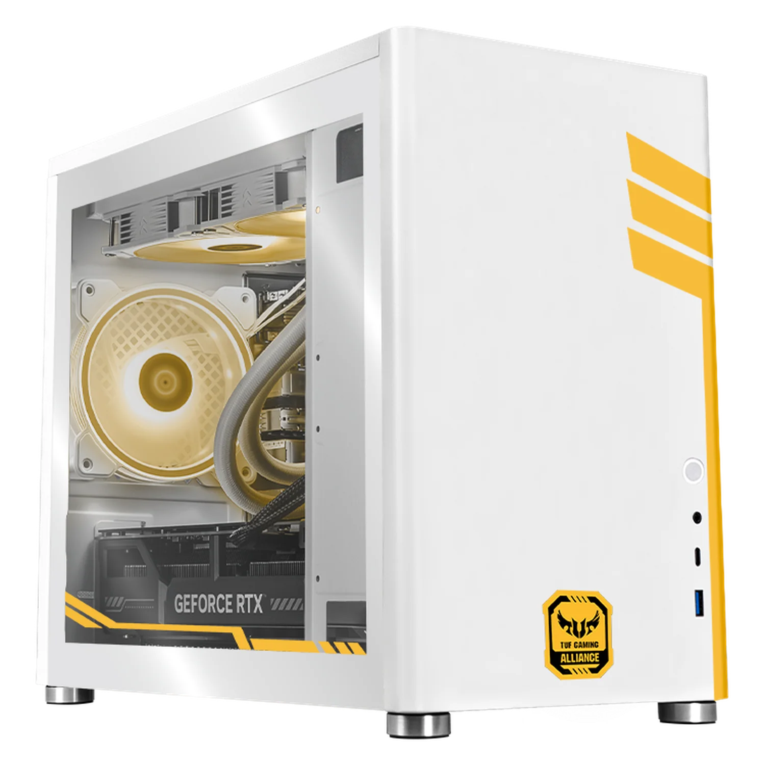 Xtreme PC Gaming ASUS TUF Geforce RTX 5070 AMD Ryzen 9 9900X 32GB DDR5 SSD 1TB Sistema Liquido WIFI White