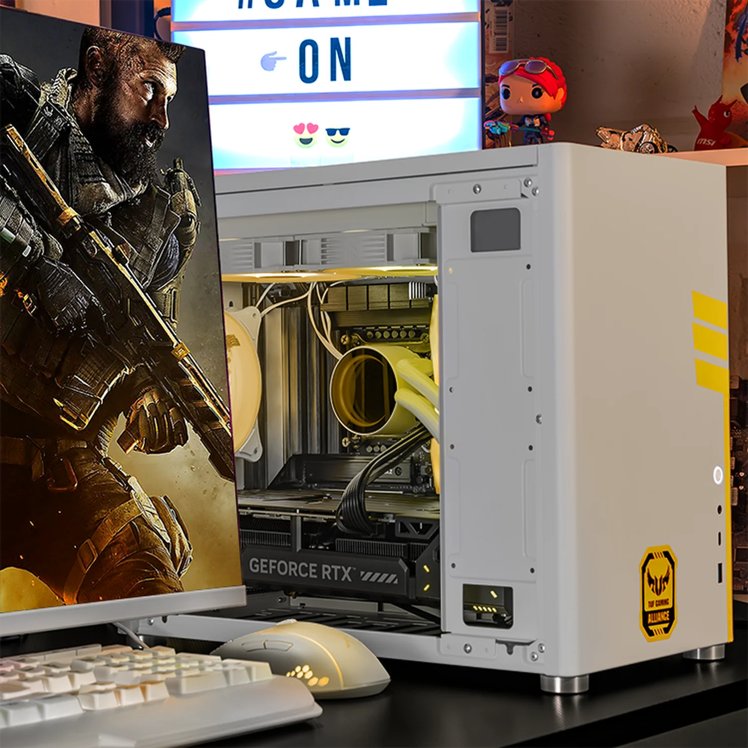 PC Gamer IA Xtreme PC Gaming ASUS TUF NVIDIA GeForce RTX 5070 Ti Intel Core Ultra 7 265KF 32GB DDR5 SSD 1TB Sistema Liquido WIFI White Alto Desempeño Creativo con IA Integrada - Image 6