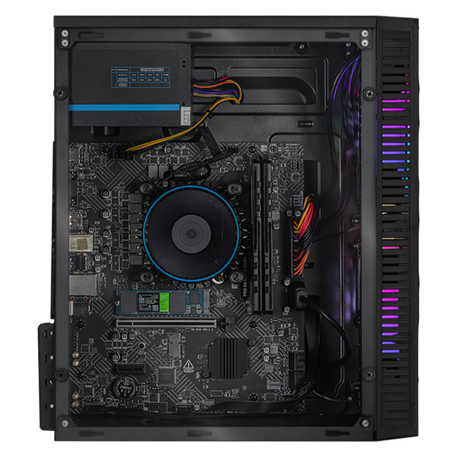 Computadora Escritorio Completa Xtreme PC Gaming Intel Core i5 12400 16GB SSD 1TB Monitor Curvo 23.8 100Hz WIFI Black rendimiento básico para juegos casuales, trabajo y estudio - Image 2