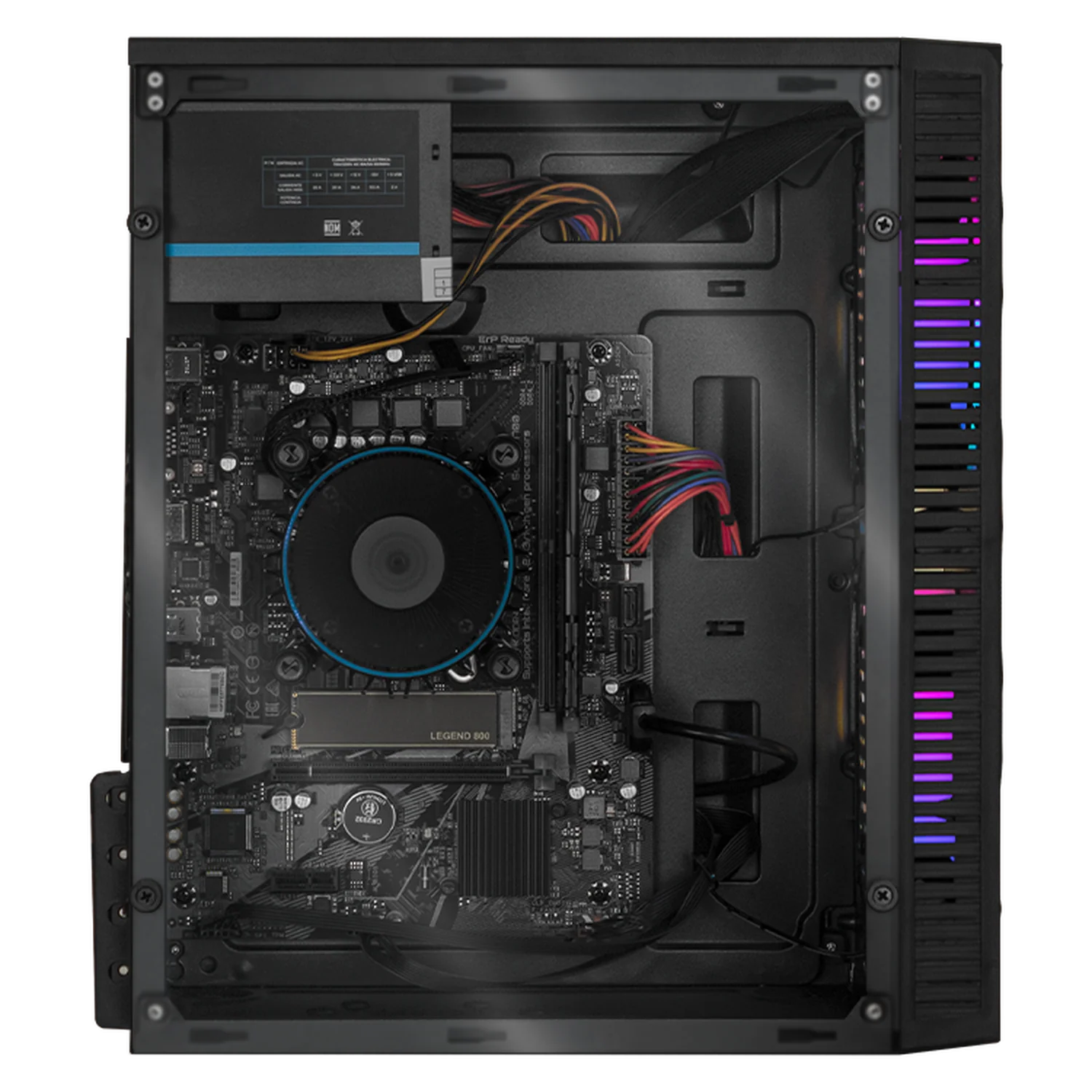 Computadora Escritorio Xtreme PC Gaming Intel Core i5 12400 16GB SSD 1TB WIFI Black rendimiento básico para juegos casuales, trabajo y estudio - Image 4