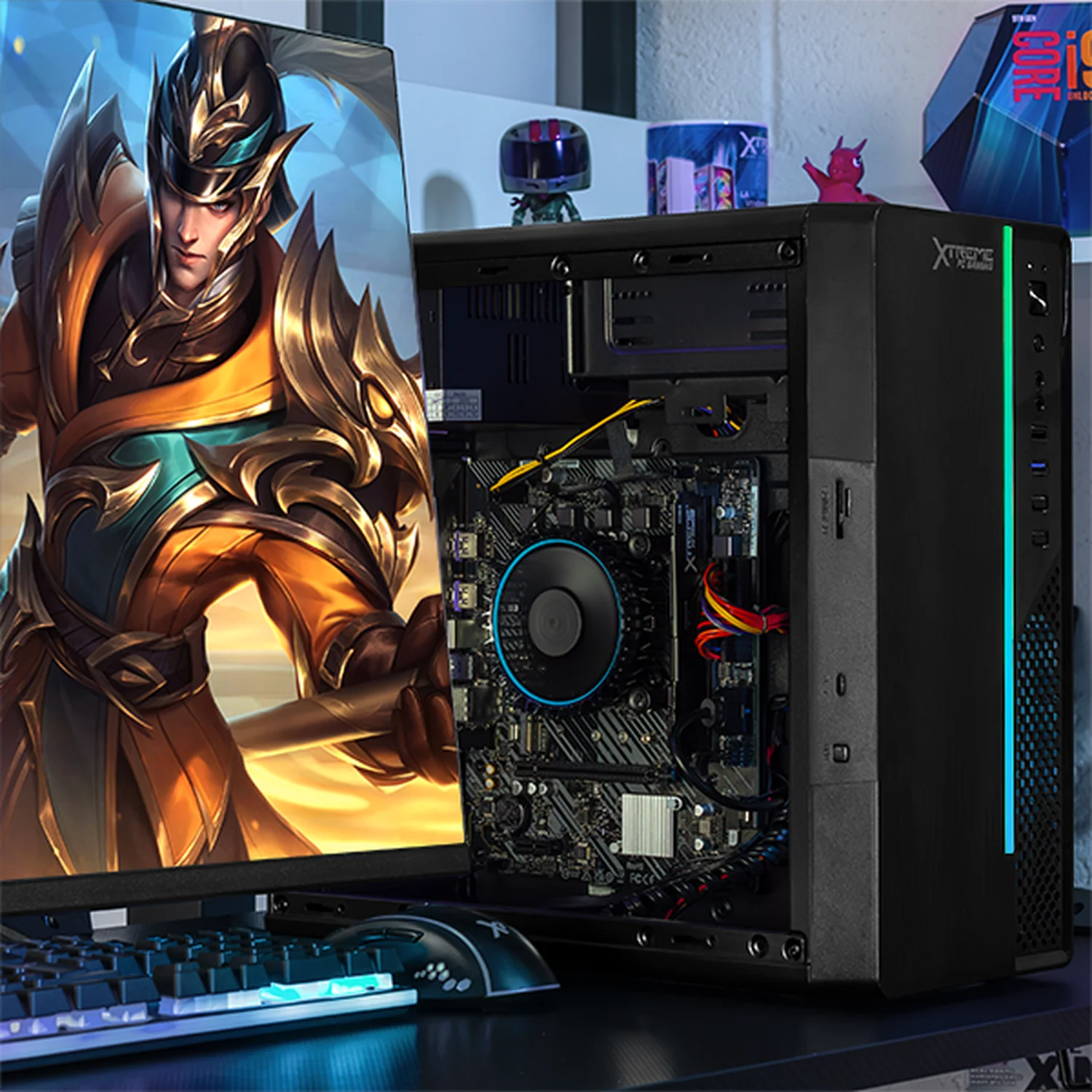 Computadora Escritorio Xtreme PC Gaming Intel Core i5 12400 16GB SSD 1TB WIFI Black gaming ligero en calidad baja, oficina, estudio y hogar - Image 6