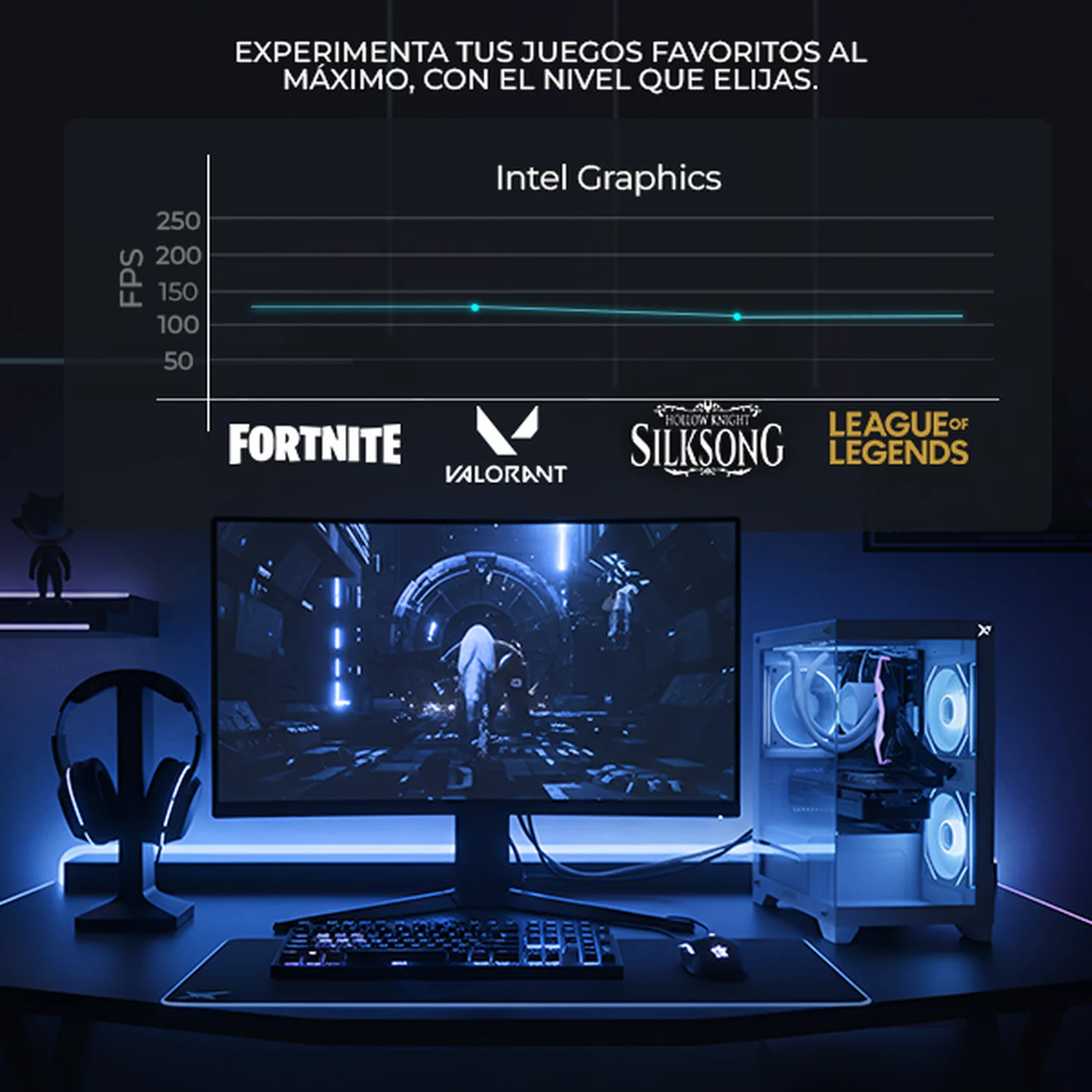 Computadora Escritorio Completa Xtreme PC Gaming Intel Core i5 12400 16GB SSD 500GB Monitor 23.8 75Hz WIFI White rendimiento básico para juegos casuales, trabajo y estudio - Image 4