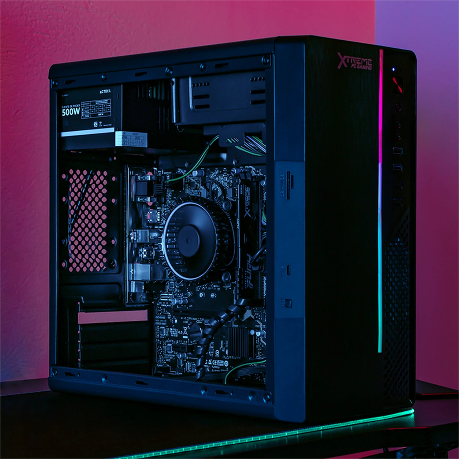 Computadora Escritorio Xtreme PC Gaming Intel Core i5 12400 16GB SSD 500GB WIFI Black gaming ligero en calidad baja, oficina, estudio y hogar - Image 6