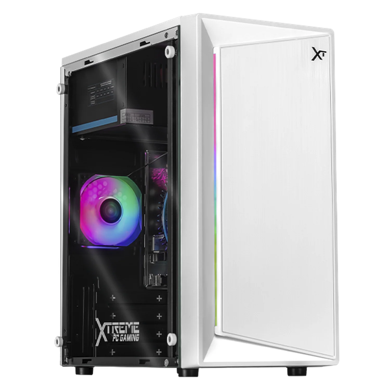 Computadora Escritorio Xtreme PC Gaming Intel Core i5 12400 16GB SSD 500GB WIFI White rendimiento básico para juegos casuales, trabajo y estudio