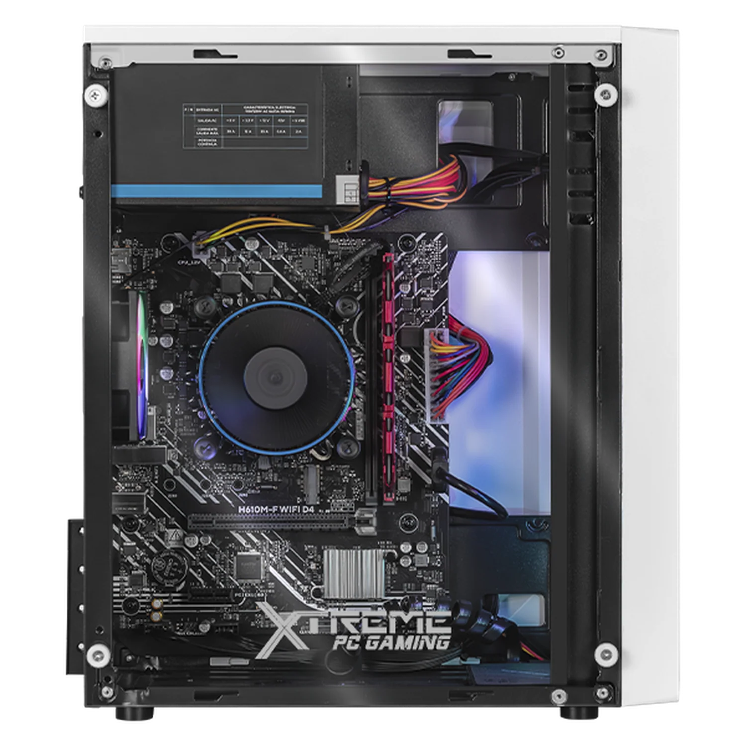 Computadora Escritorio Xtreme PC Gaming Intel Core i5 12400 16GB SSD 500GB WIFI White rendimiento básico para juegos casuales, trabajo y estudio - Image 2