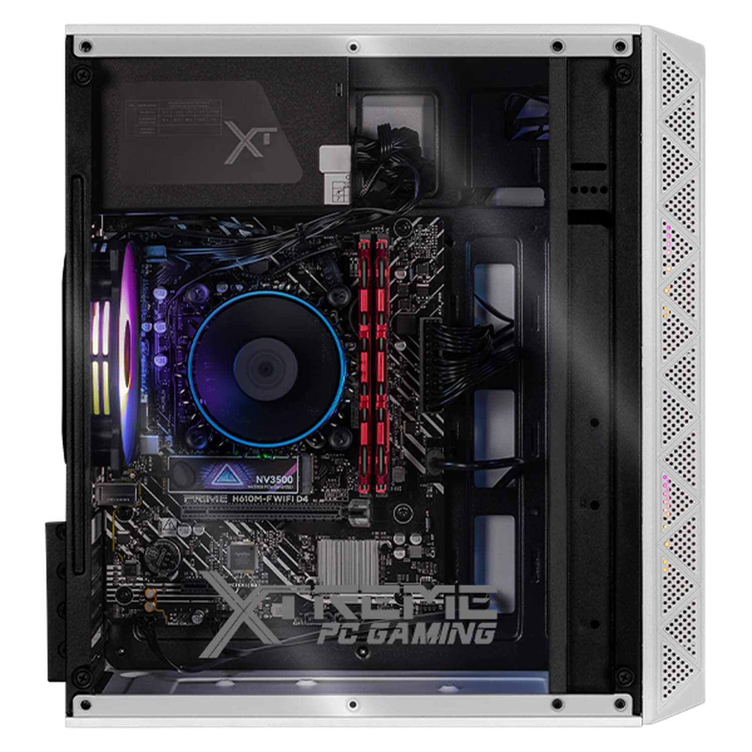 Computadora Escritorio Xtreme PC Gaming Intel Core i5 12400 32GB SSD 1TB WIFI White rendimiento básico para juegos casuales, trabajo y estudio - Image 2