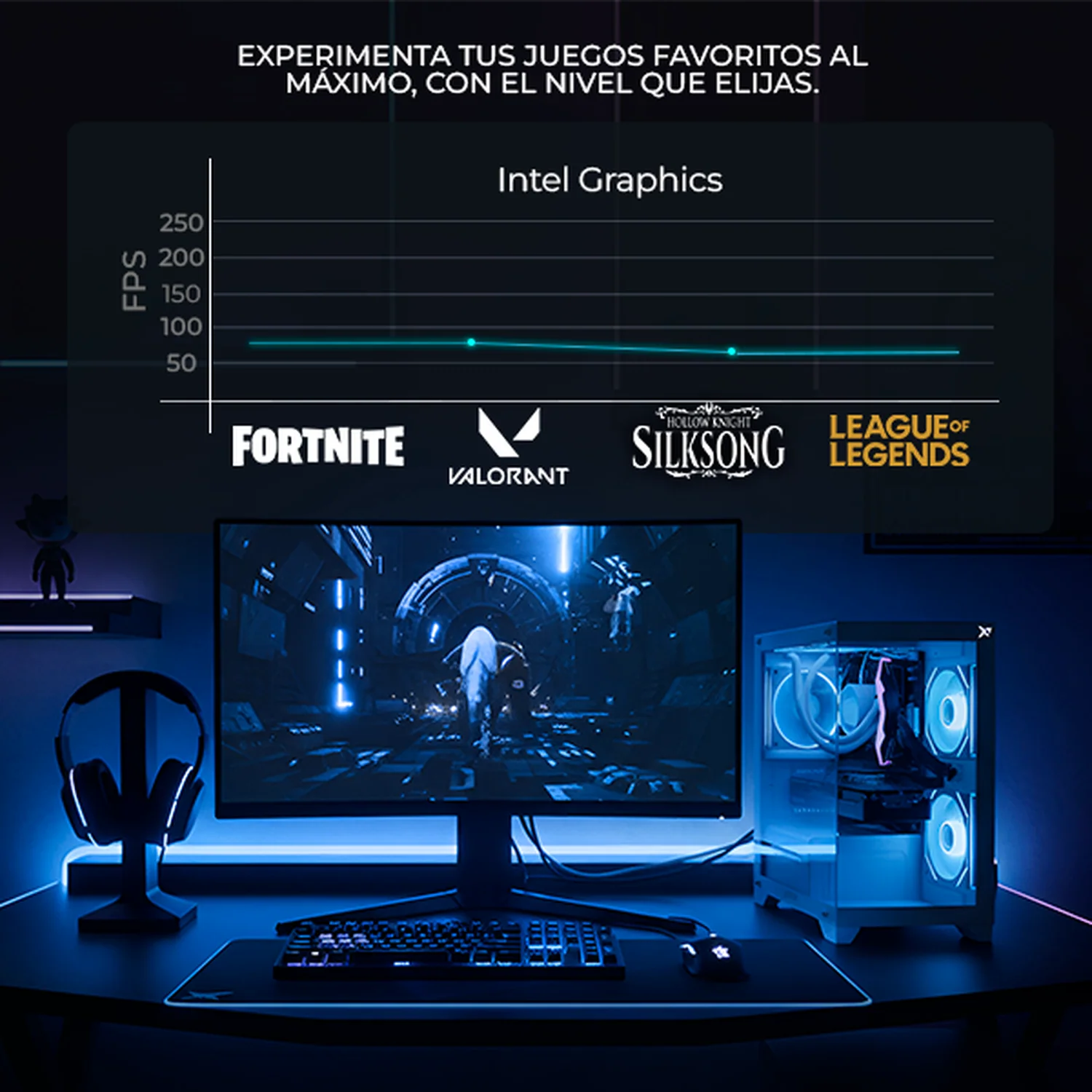 Computadora Escritorio Completa Xtreme PC Gaming Intel Core i7 12700 16GB SSD 1TB Monitor 27 75Hz WIFI White rendimiento básico para juegos casuales, trabajo y estudio - Image 4