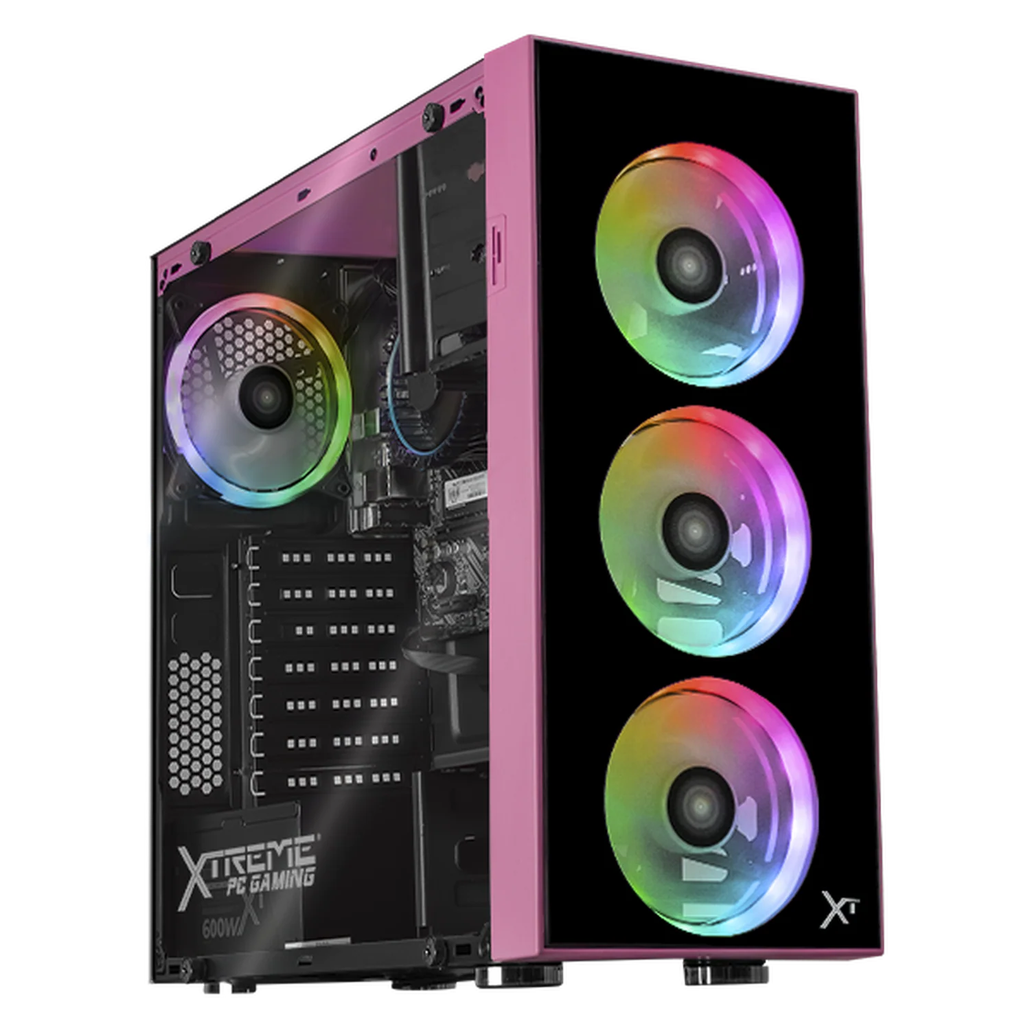 Computadora Escritorio Xtreme PC Gaming Intel Core i7 12700 16GB SSD 1TB WIFI Pink rendimiento básico para juegos casuales, trabajo y estudio