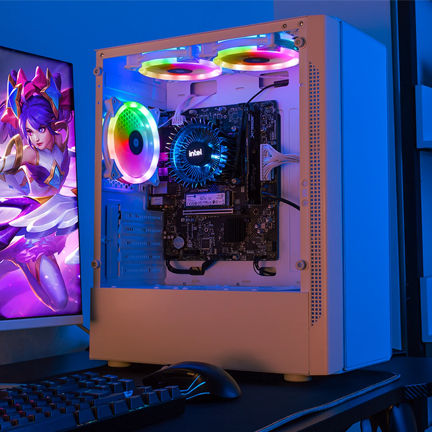 Computadora Escritorio Completa Xtreme PC Gaming Intel Core i9 12900 16GB SSD 1TB Monitor 27 75Hz WIFI White gaming ligero en calidad baja, oficina, estudio y hogar - Image 6