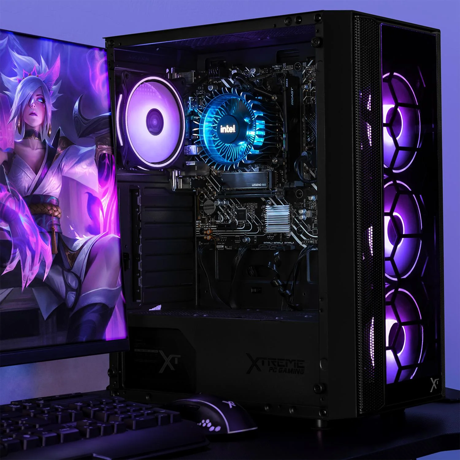 Computadora Escritorio Completa Xtreme PC Gaming Intel Core i9 12900 16GB SSD 1TB Monitor 27 75Hz WIFI Black rendimiento básico para juegos casuales, trabajo y estudio - Image 6