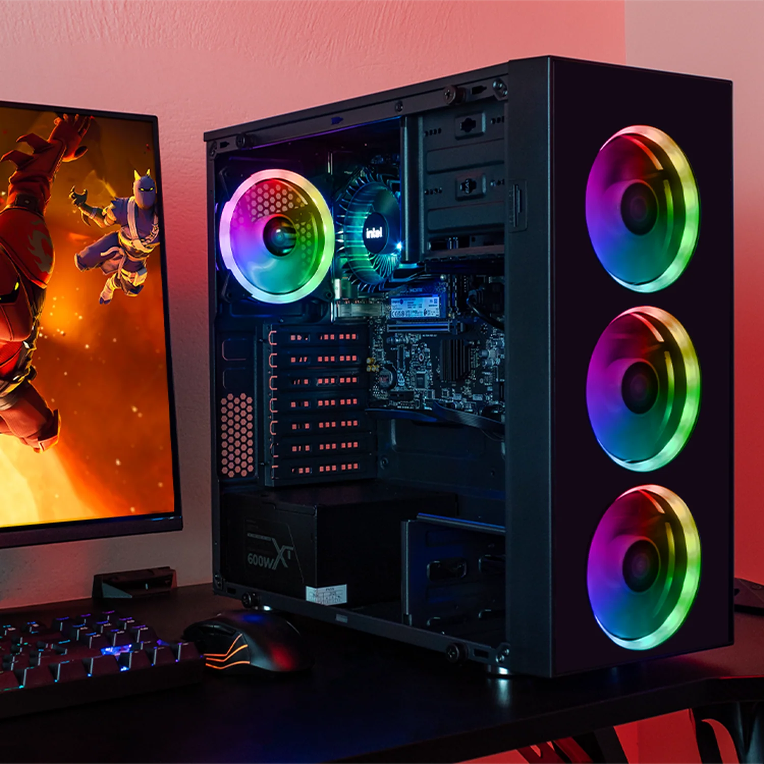 Computadora Escritorio Completa Xtreme PC Gaming Intel Core i9 12900 16GB SSD 500GB Monitor Curvo 27 100Hz WIFI Black rendimiento básico para juegos casuales, trabajo y estudio - Image 6