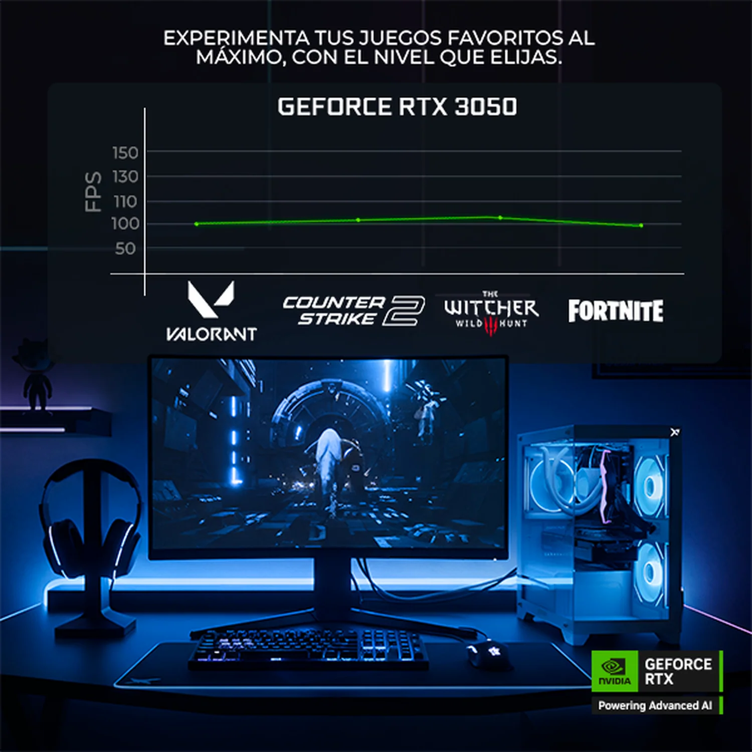 Computadora Gamer Xtreme PC Gaming NVIDIA GeForce RTX 3050 AMD Ryzen 5 5500 16GB SSD 1TB WIFI Pink gaming estable en calidad media - Image 4