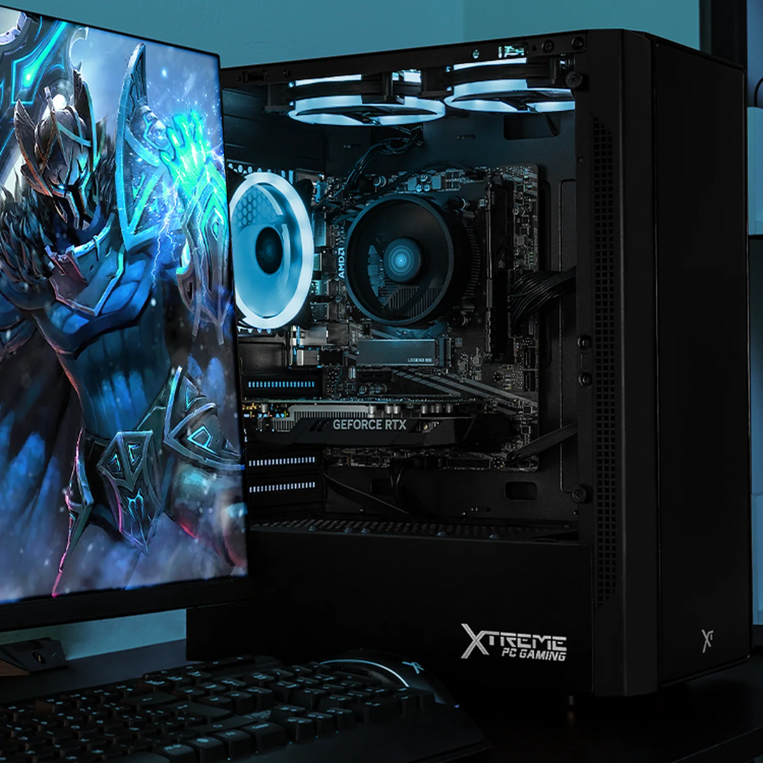 Xtreme PC Gaming Geforce RTX 3050 AMD Ryzen 5 5500 16GB SSD 1TB WIFI Black - Image 6