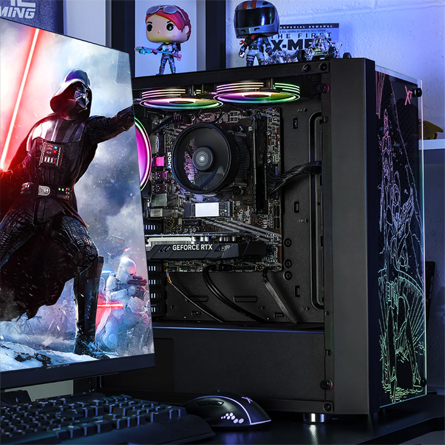 Computadora Gamer Completa Xtreme PC Gaming NVIDIA GeForce RTX 3050 AMD Ryzen 7 5700 16GB SSD 1TB Monitor 27 165Hz WIFI Skribble experiencia de juego fluida en nivel medio - Image 6