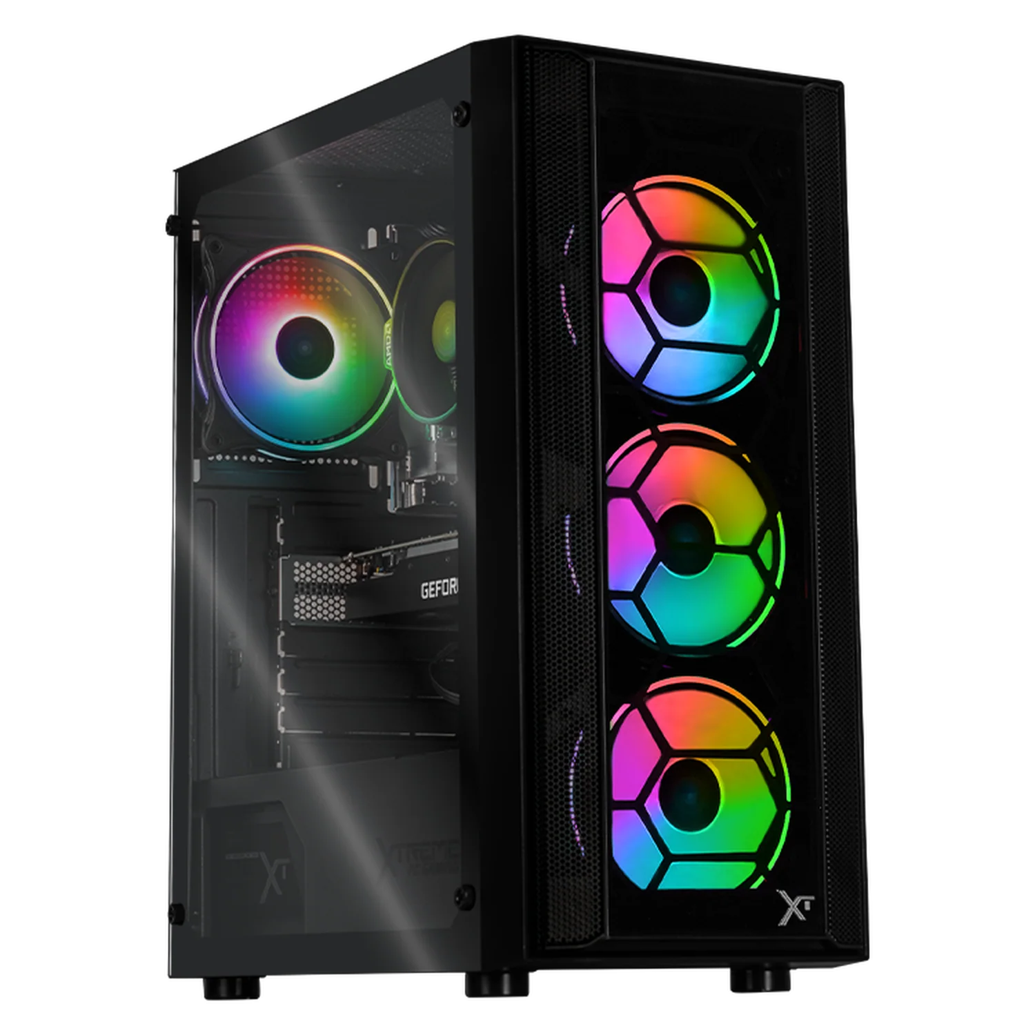 Computadora Gamer Xtreme PC Gaming NVIDIA GeForce RTX 3050 AMD Ryzen 7 5700 16GB SSD 1TB WIFI Black experiencia de juego fluida en nivel medio