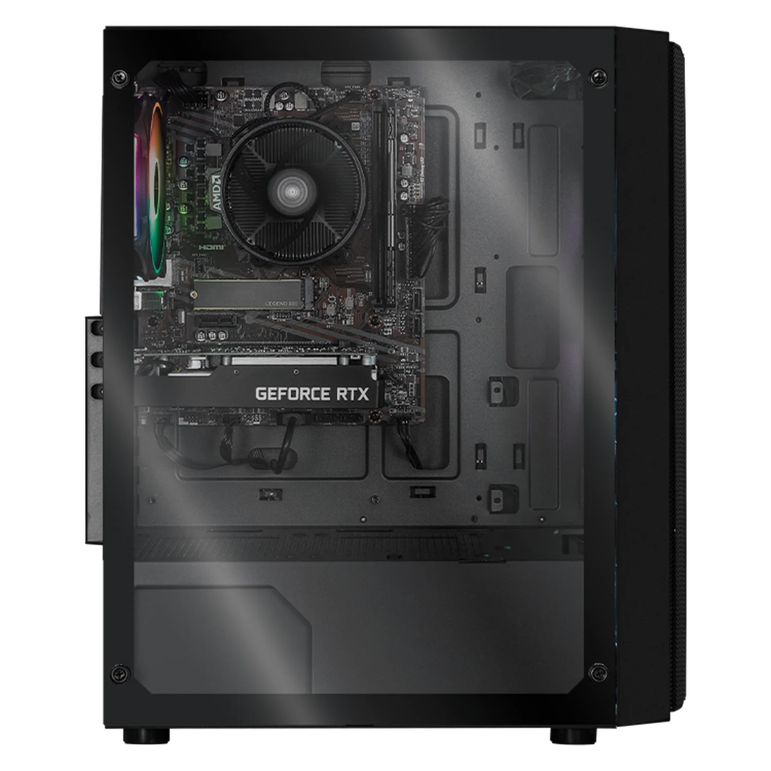 Computadora Gamer Xtreme PC Gaming NVIDIA GeForce RTX 3050 AMD Ryzen 7 5700 16GB SSD 1TB WIFI Black experiencia de juego fluida en nivel medio - Image 4