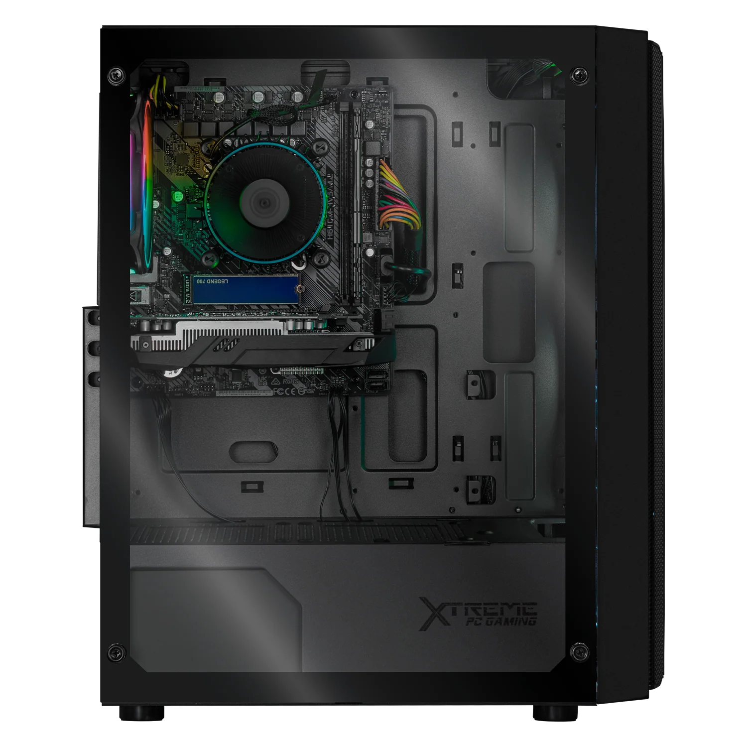 Computadora Gamer Xtreme PC Gaming NVIDIA GeForce RTX 3050 Intel Core i3 12100F 16GB SSD 500GB WIFI Black experiencia de juego fluida en nivel medio - Image 4