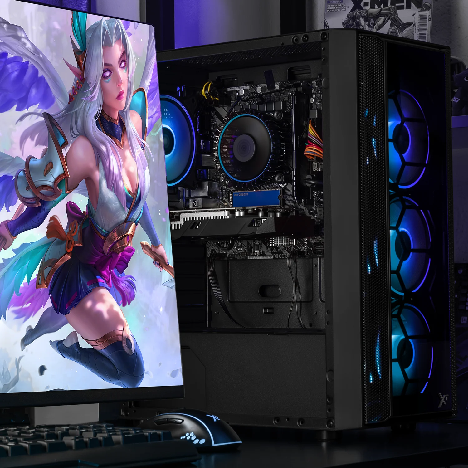 Computadora Gamer Xtreme PC Gaming NVIDIA GeForce RTX 3050 Intel Core i3 12100F 16GB SSD 500GB WIFI Black experiencia de juego fluida en nivel medio - Image 6