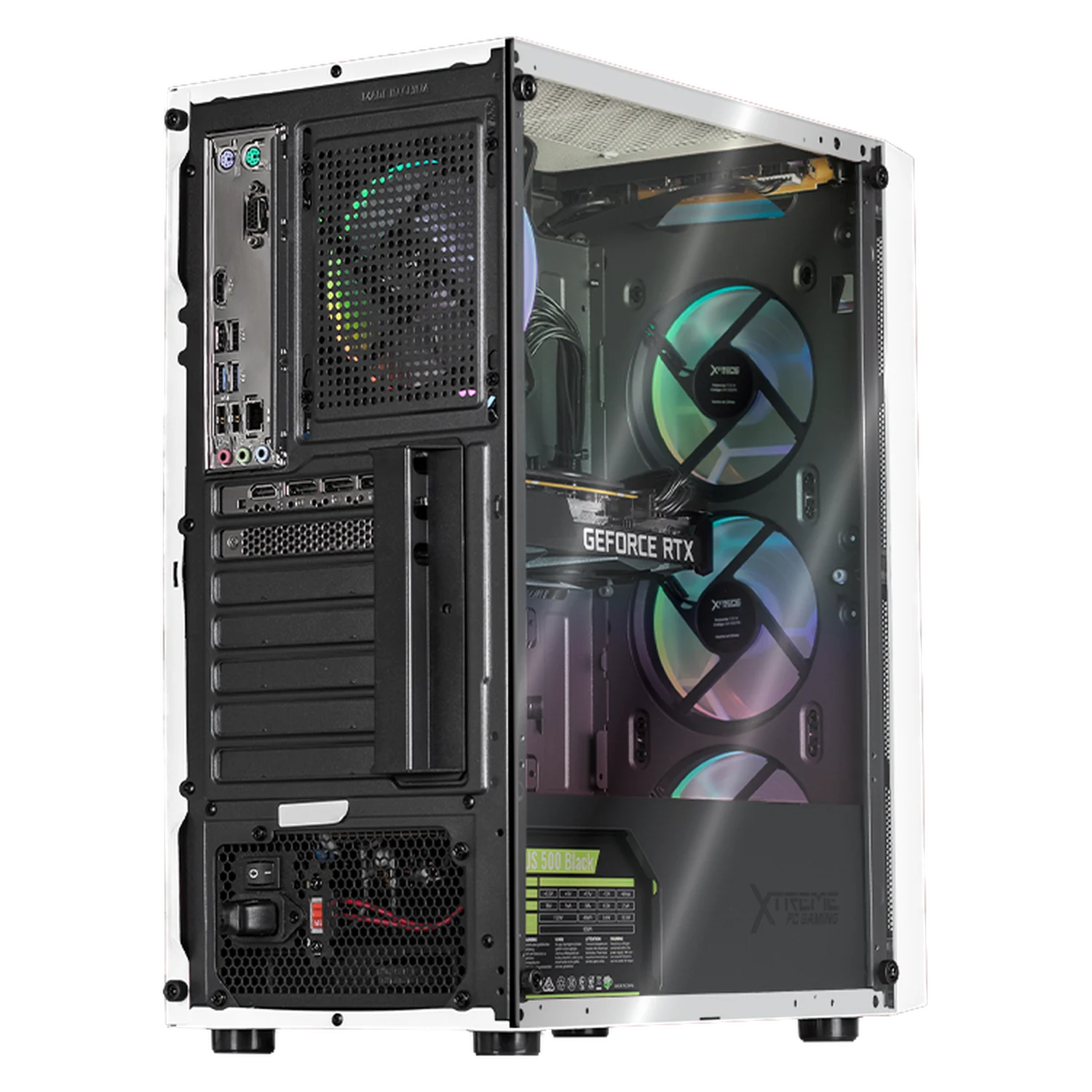 Computadora Gamer Xtreme PC Gaming NVIDIA GeForce RTX 3050 Intel Core i3 12100F 16GB SSD 500GB WIFI White experiencia de juego fluida en nivel medio - Image 4