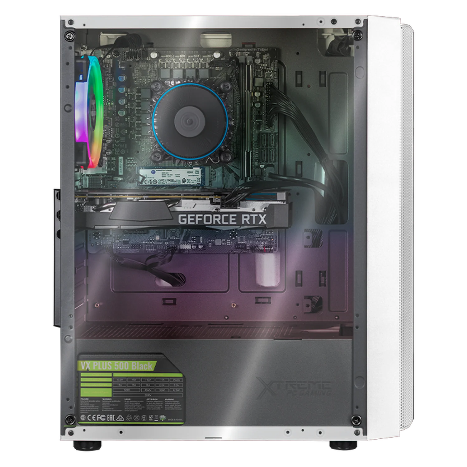 Computadora Gamer Xtreme PC Gaming NVIDIA GeForce RTX 3050 Intel Core i3 12100F 16GB SSD 500GB WIFI White experiencia de juego fluida en nivel medio - Image 6