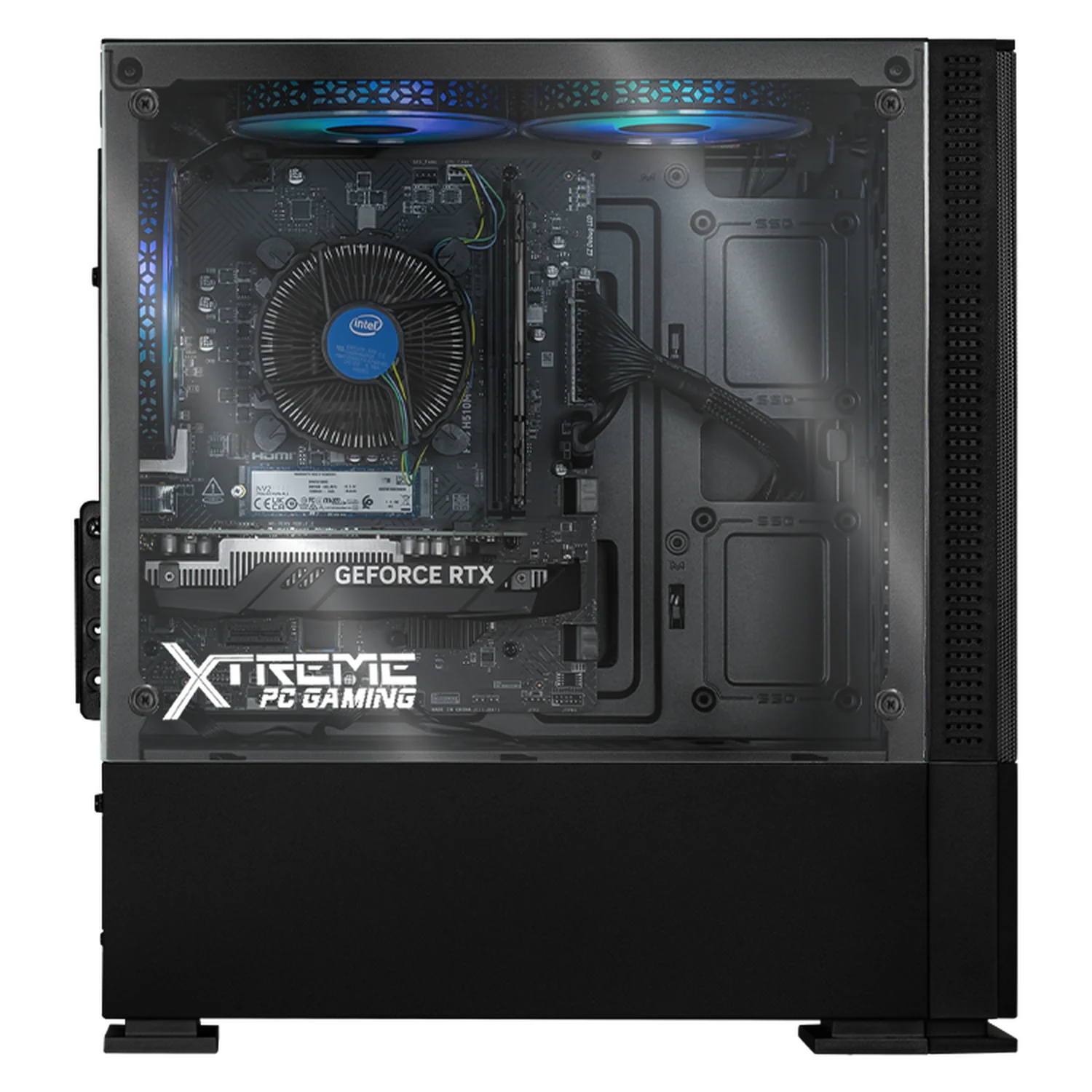 Xtreme PC Gaming Geforce RTX 3050 Intel Core I5 12400F 16GB SSD 1TB Monitor 23.8 165Hz WIFI Air Flow Black - Image 4