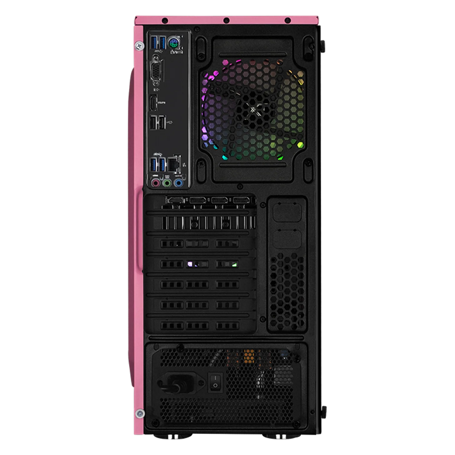 PC Gamer con IA Xtreme PC Gaming NVIDIA GeForce RTX 5060 AMD Ryzen 5 5500 16GB SSD 500GB WIFI Pink gaming 1080p, estudios y multitarea - Image 3