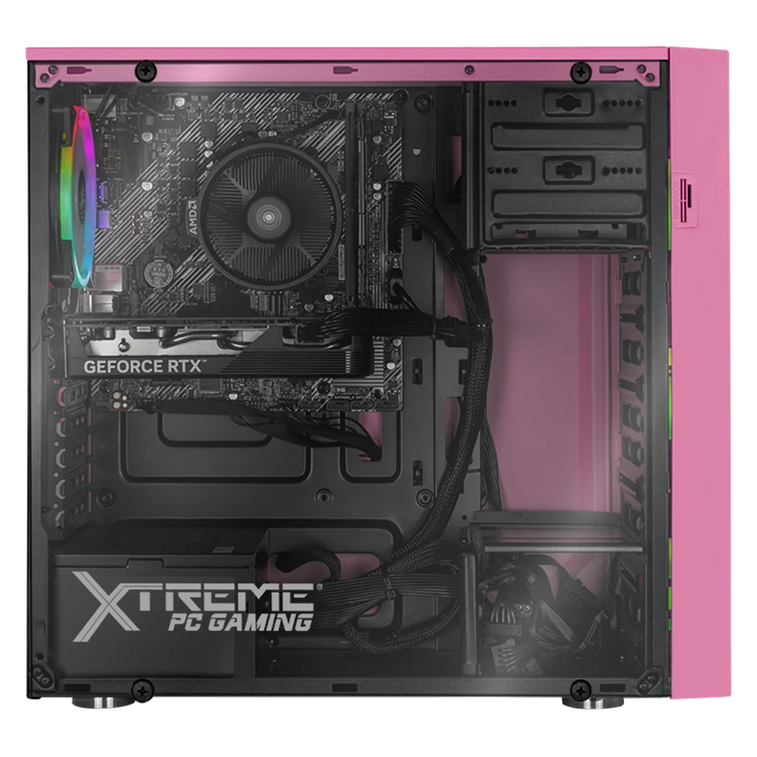 PC Gamer con IA Xtreme PC Gaming NVIDIA GeForce RTX 5060 AMD Ryzen 5 5500 16GB SSD 500GB WIFI Pink gaming 1080p, estudios y multitarea - Image 4