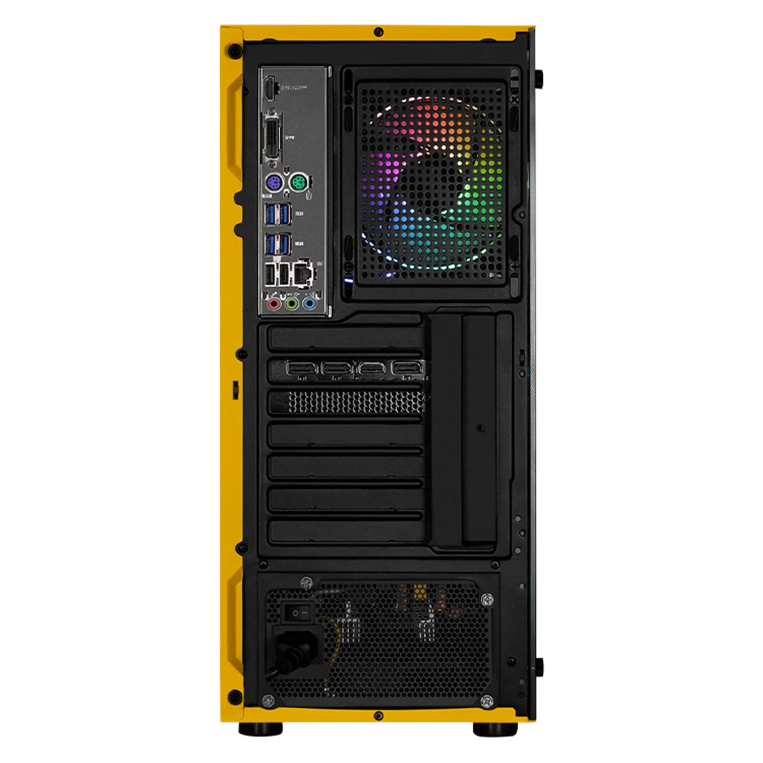 PC Gamer Xtreme PC Gaming NVIDIA GeForce RTX 5060 AMD Ryzen 7 5700 16GB SSD 1TB WIFI Yellow gaming 1080p, estudios y multitarea - Image 3