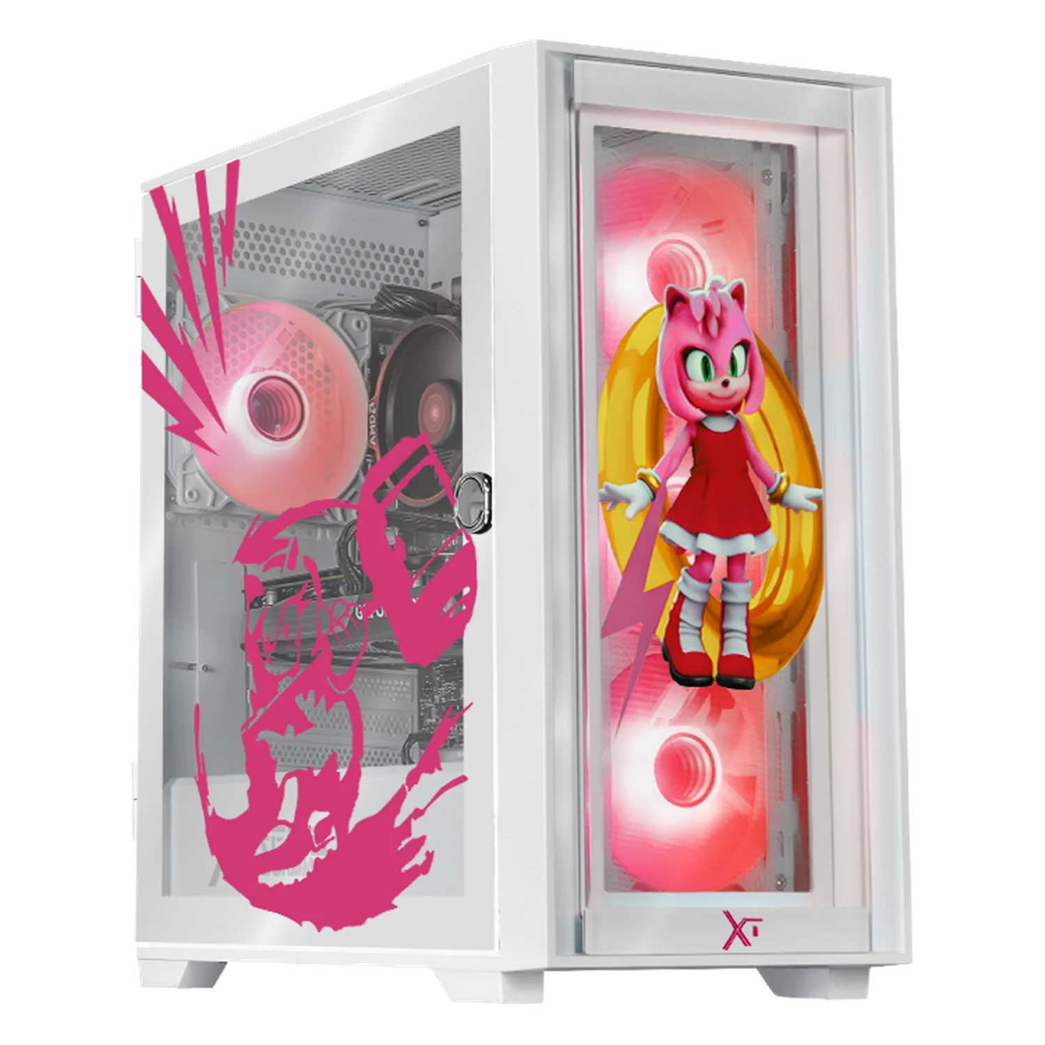 PC Gamer Xtreme PC Gaming NVIDIA GeForce RTX 5060 AMD Ryzen 7 5700 16GB SSD 1TB WIFI Sonic Amy Ring gaming 1080p, estudios y multitarea