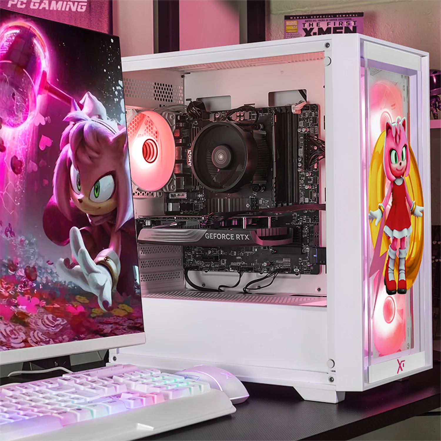PC Gamer Xtreme PC Gaming NVIDIA GeForce RTX 5060 AMD Ryzen 7 5700 16GB SSD 1TB WIFI Sonic Amy Ring gaming 1080p, estudios y multitarea - Image 6