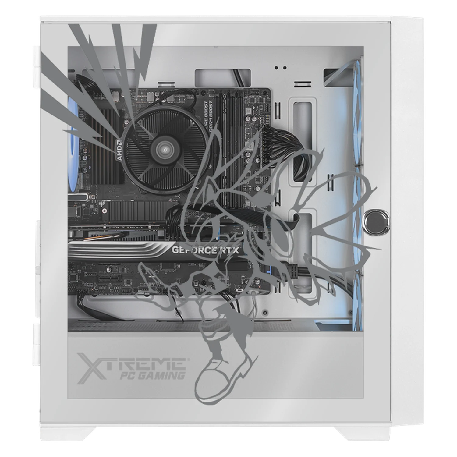PC Gamer Xtreme PC Gaming NVIDIA GeForce RTX 5060 AMD Ryzen 7 5700 16GB SSD 1TB WIFI Sonic Silver Ring gaming 1080p, estudios y multitarea - Image 4