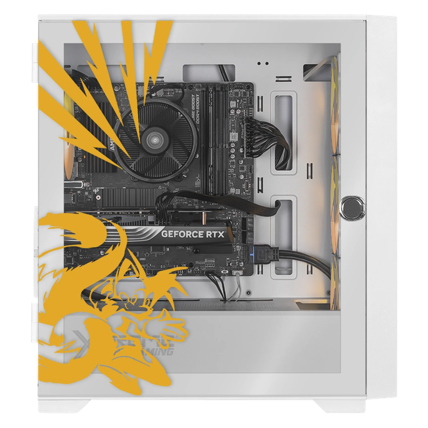 PC Gamer Xtreme PC Gaming NVIDIA GeForce RTX 5060 AMD Ryzen 7 5700 16GB SSD 1TB WIFI Sonic Tails Ring gaming 1080p, estudios y multitarea - Image 4