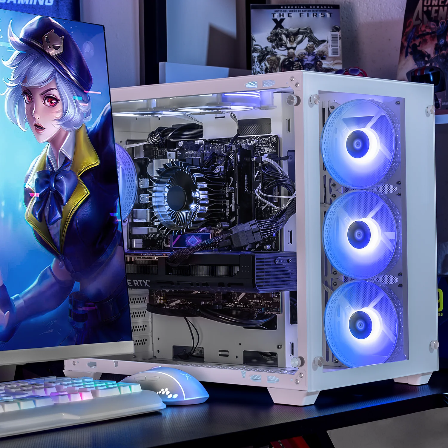 Xtreme PC Gaming Geforce RTX 5070 Intel Core I9 12900F 32GB DDR5 SSD 1TB WIFI Tank Pro White - Image 6