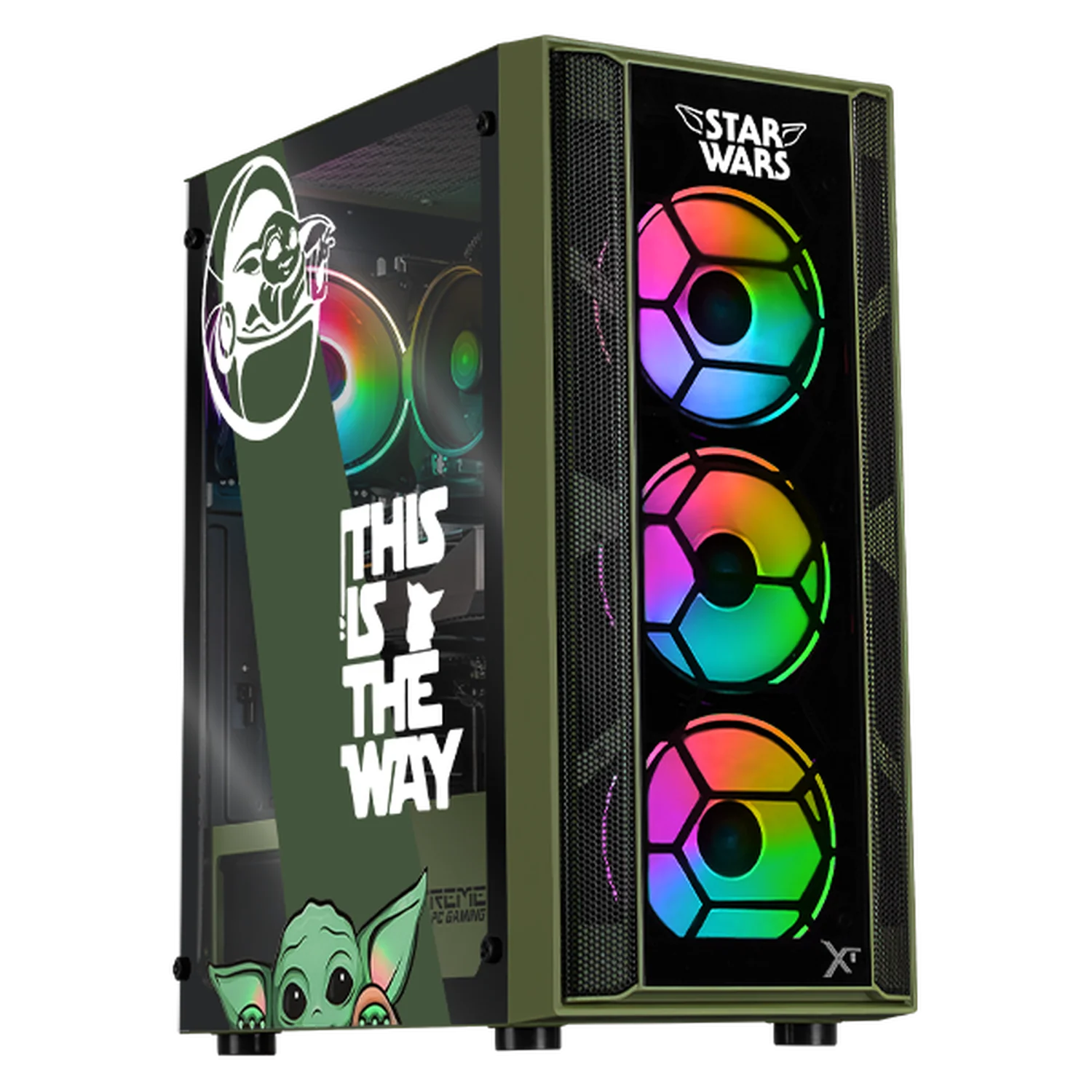 Xtreme PC Gaming Geforce RTX 5050 AMD Ryzen 7 5700 32GB SSD 1TB WIFI Grogu Comic