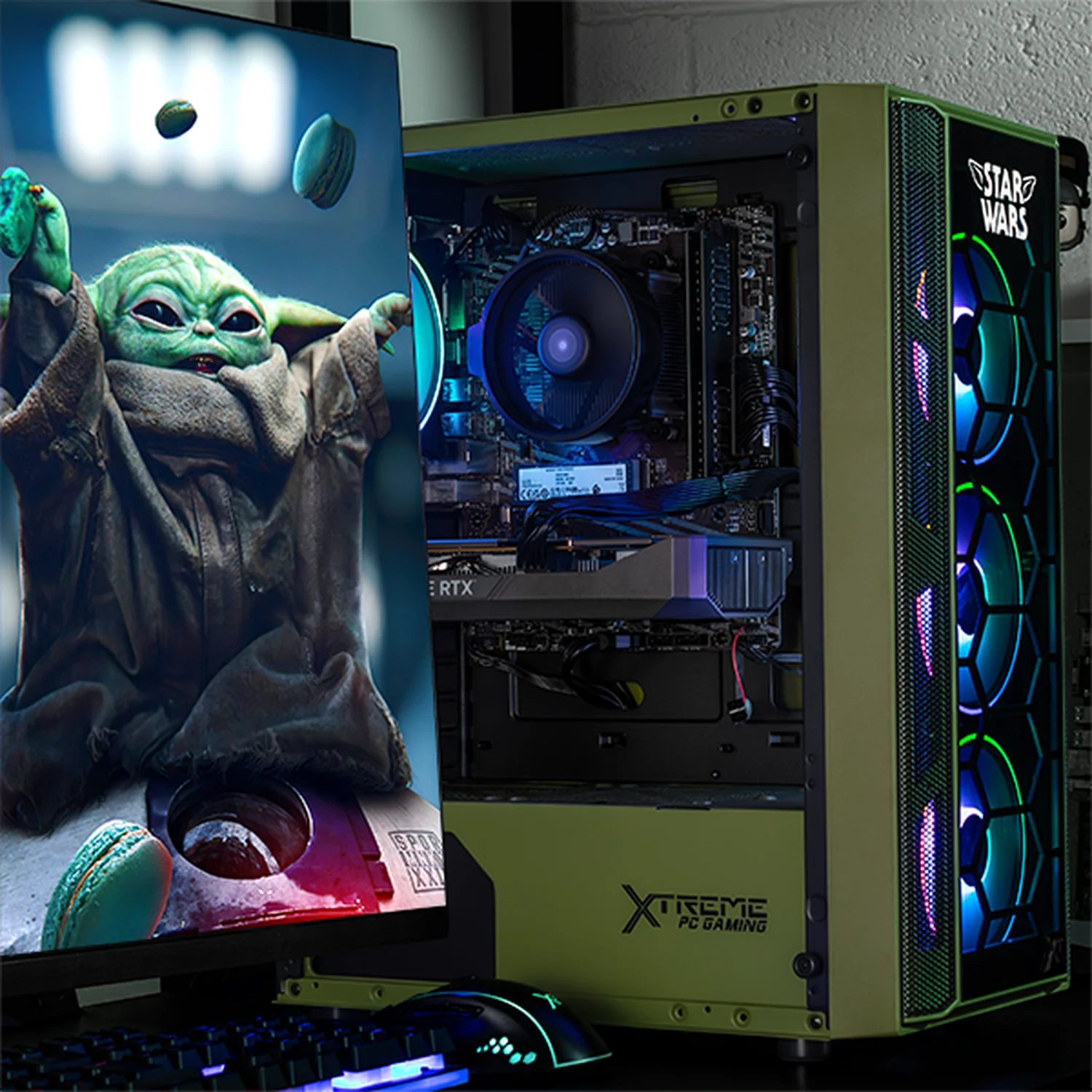 Xtreme PC Gaming Geforce RTX 5050 AMD Ryzen 7 5700 32GB SSD 1TB WIFI Grogu Comic - Image 6