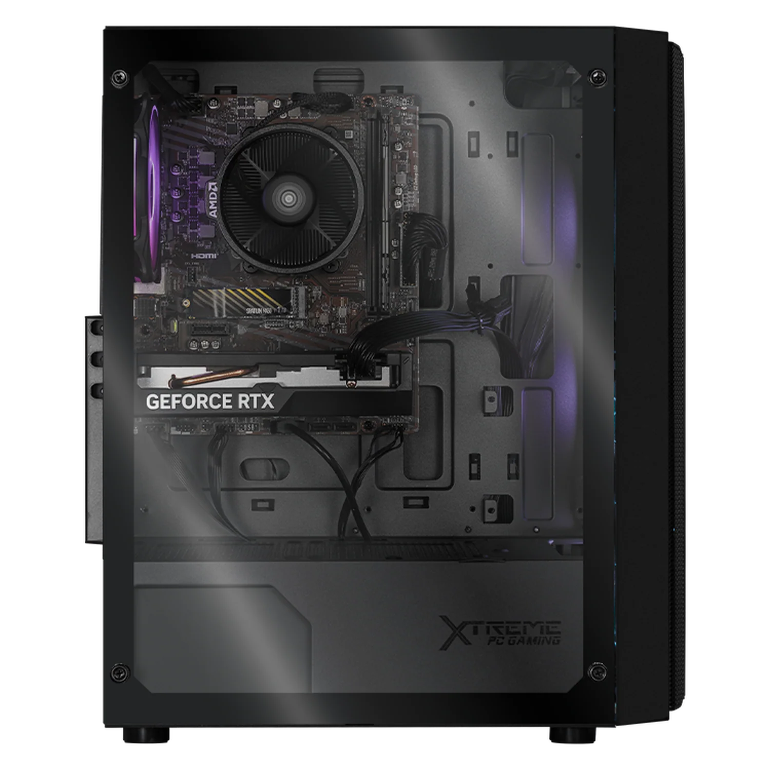 PC Gamer Completa Xtreme PC Gaming NVIDIA GeForce RTX 5060 AMD Ryzen 5 5500 16GB SSD 1TB Monitor 23.8 144Hz WIFI W10 Black gaming 1080p, estudios y multitarea - Image 4