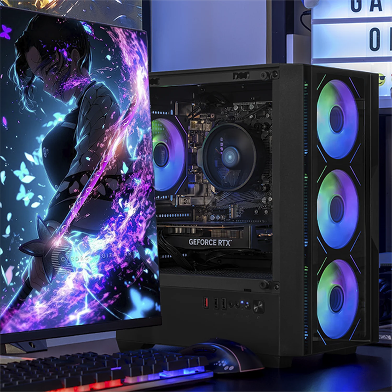 PC Gamer IA Xtreme PC Gaming NVIDIA GeForce RTX 5060 AMD Ryzen 5 5500 16GB SSD 500GB WIFI Black Productividad Versátil Acelerada con IA - Image 6