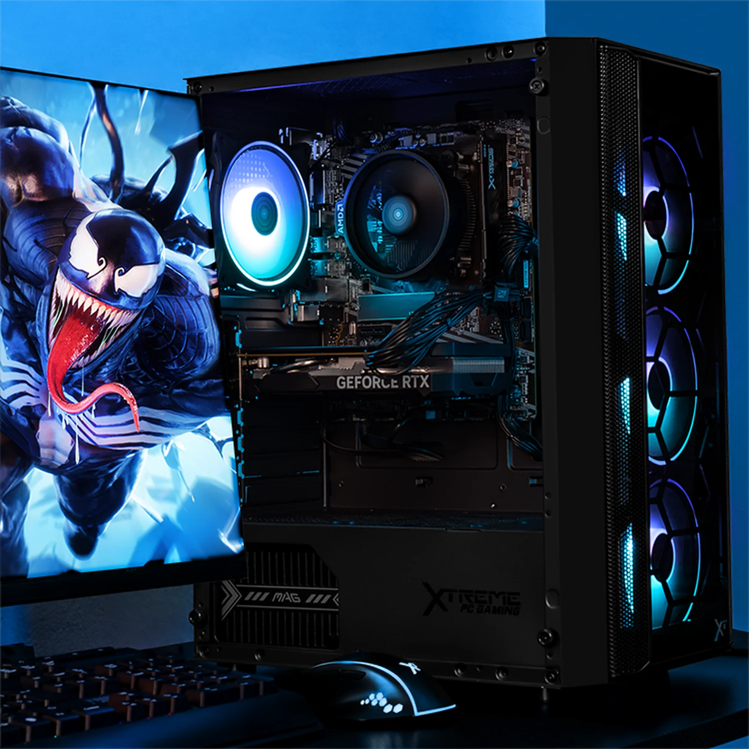 PC Gamer Xtreme PC Gaming NVIDIA GeForce RTX 5060 AMD Ryzen 5 5500 16GB SSD 1TB WIFI Black gaming 1080p, estudios y multitarea - Image 6